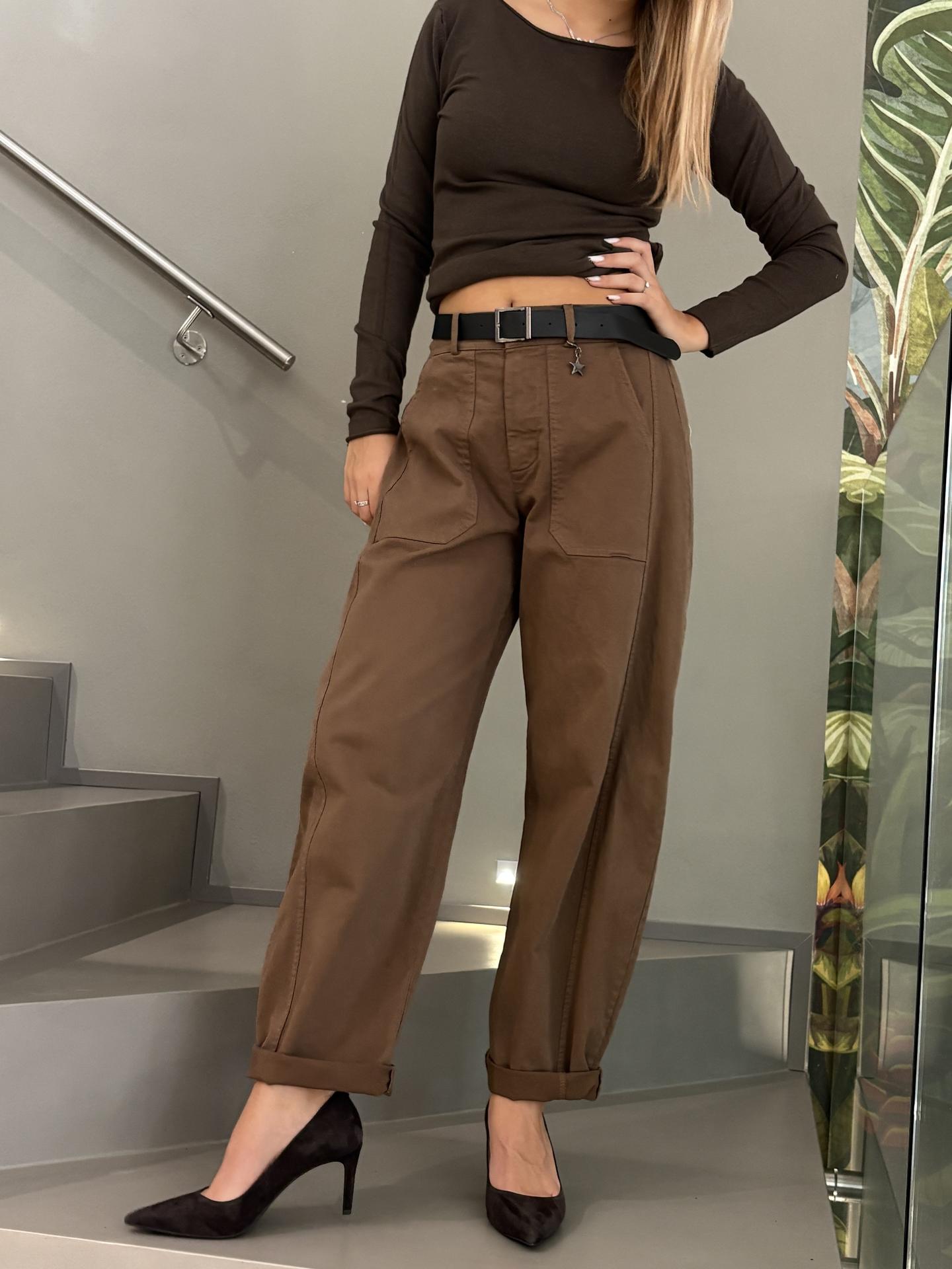 PANTALONE SUSY MIX 58300P27 MARRONE