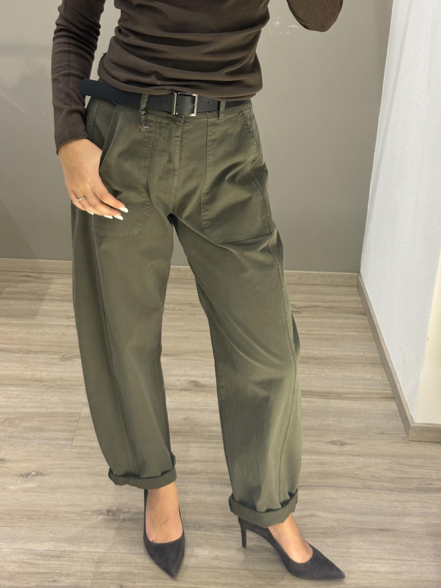 PANTALONE SUSY MIX 58300P27 MILITARE