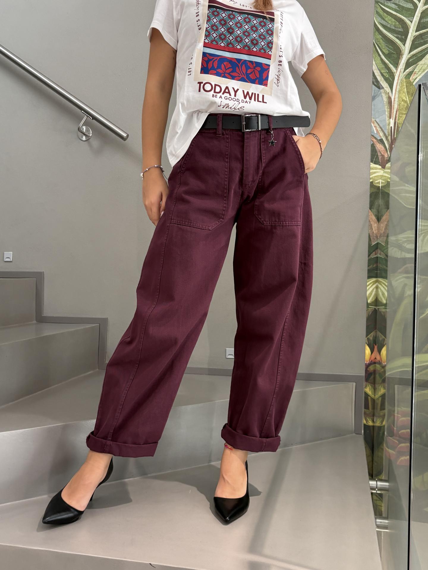 PANTALONE SUSY MIX 58300PEA BORDEAUX