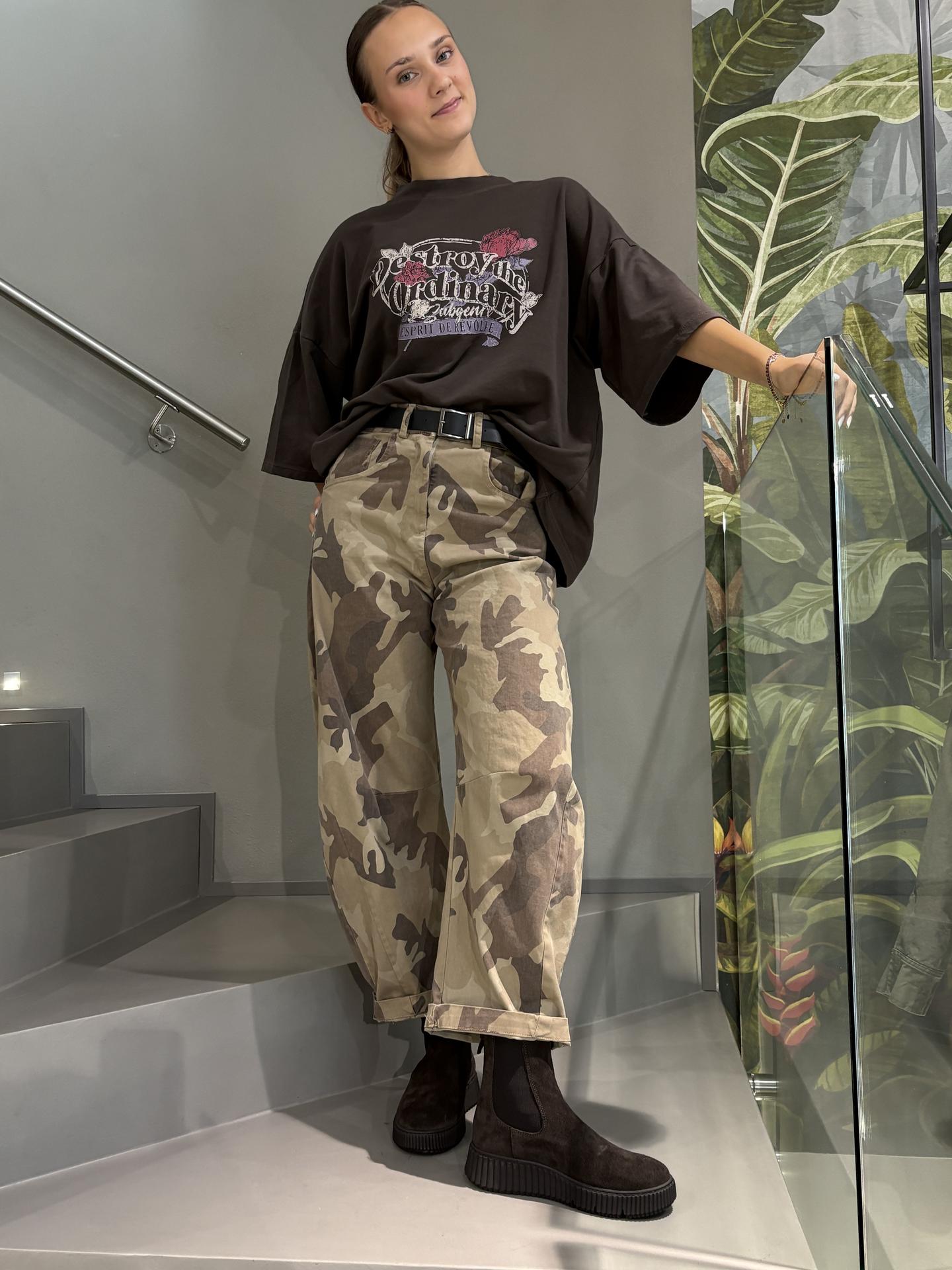 PANTALONE SUSY MIX 61335P MILITARE