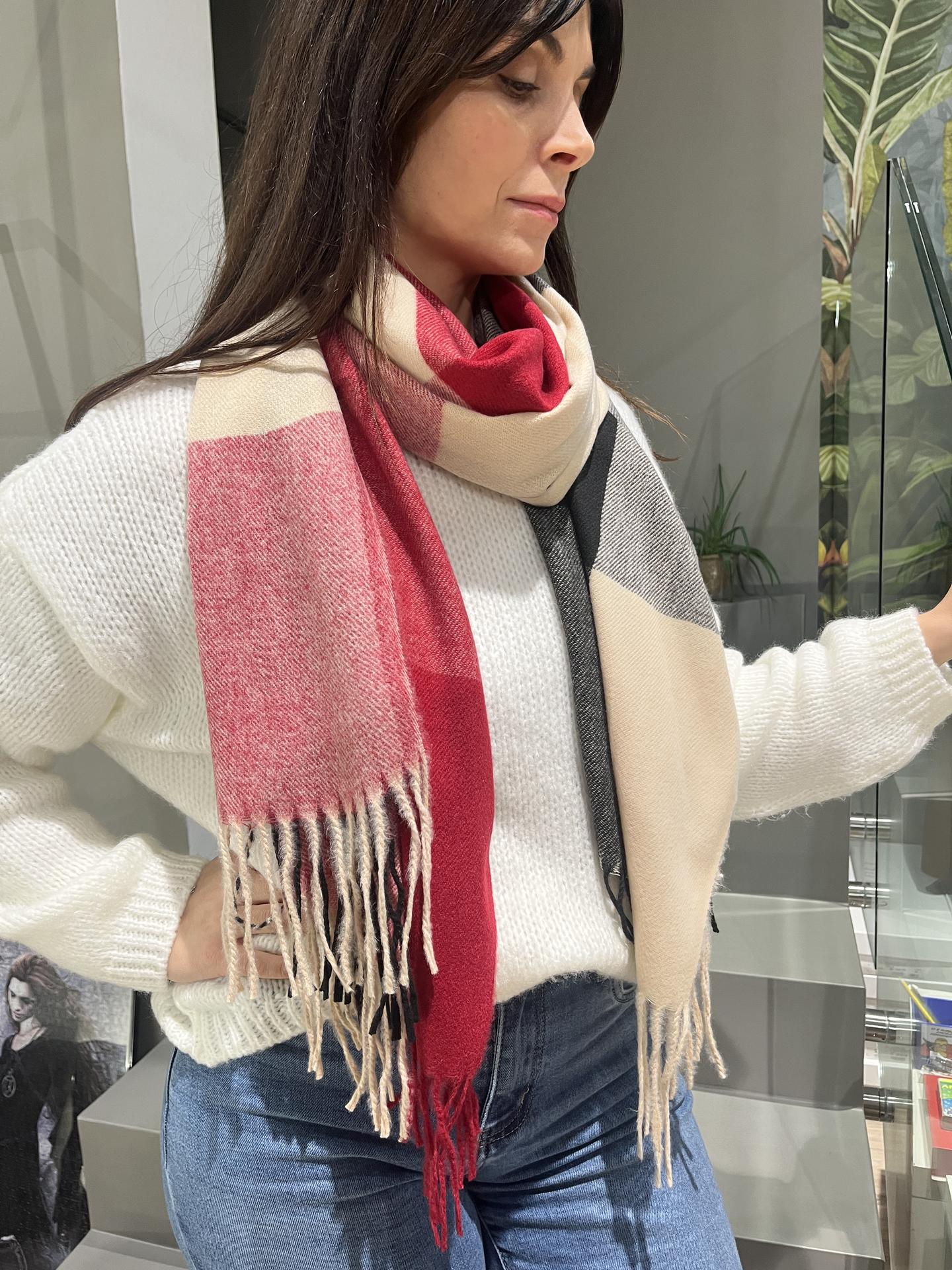 SCIARPA SUSY STAR 9261RE ROSSO