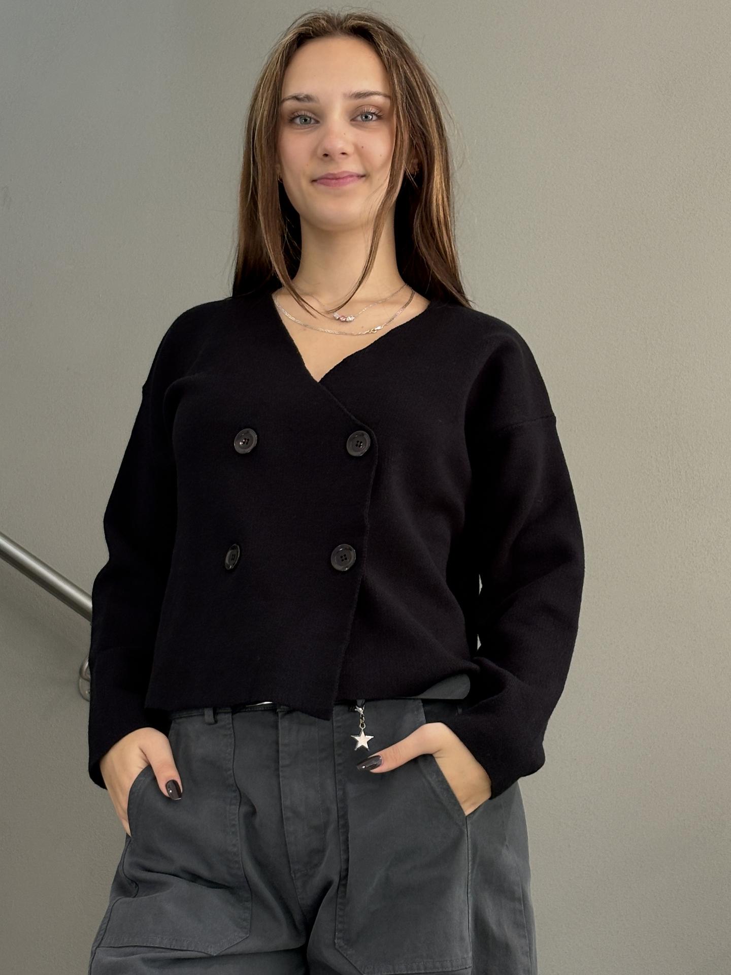 GIACCA SUSY MIX AI51168 NERO