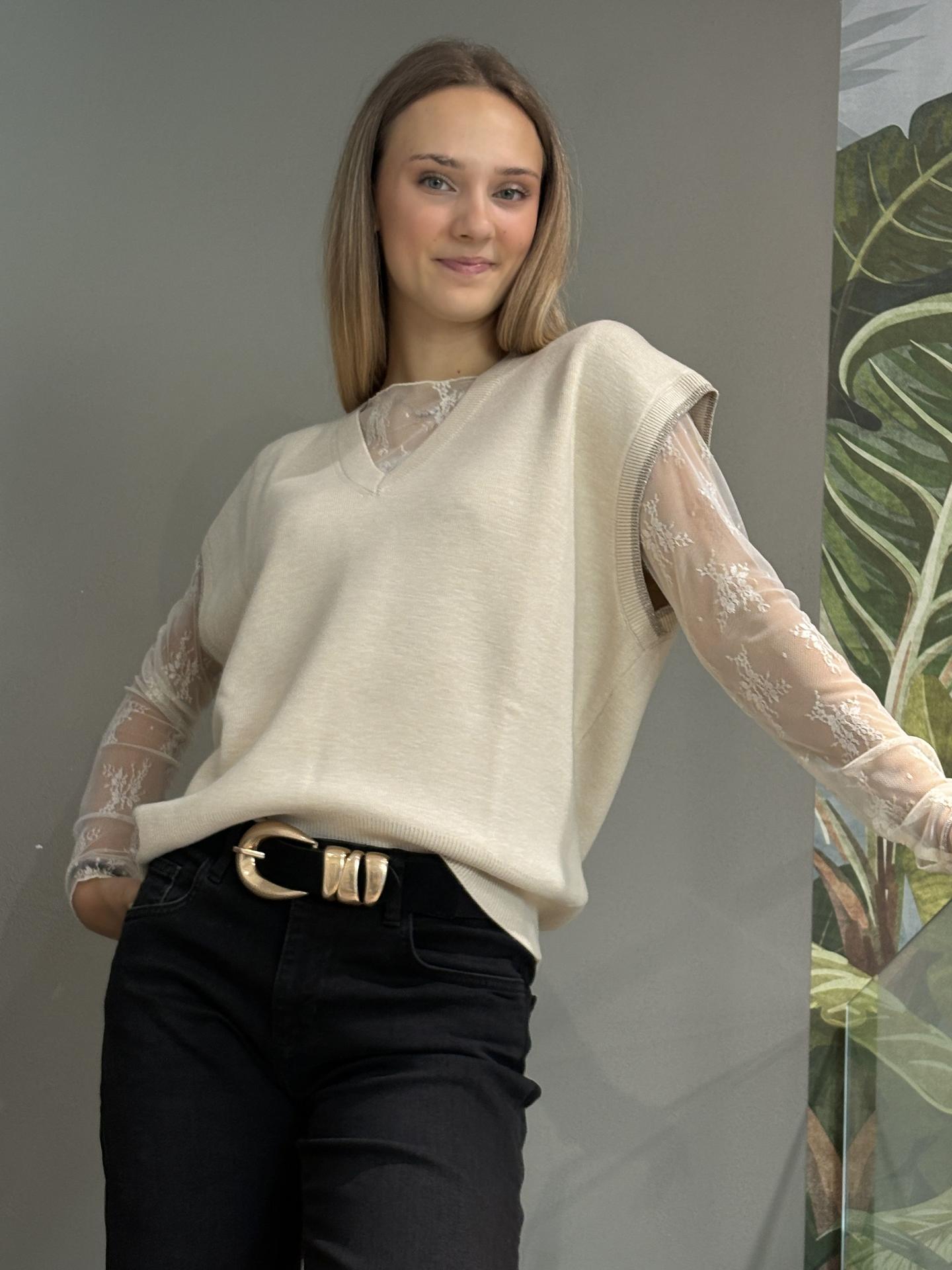 MAGLIA KOCCA ALLYE BEIGE