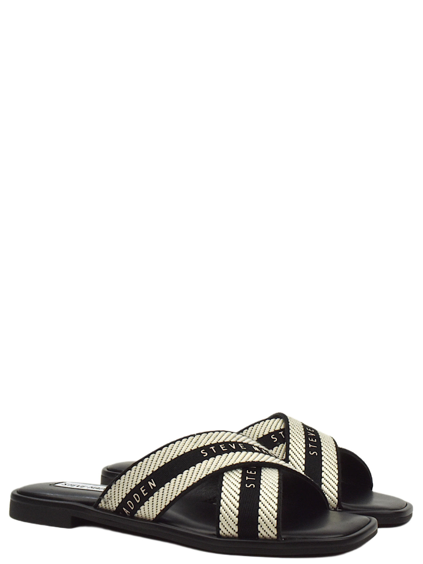 SANDALO BASSO STEVE MADDEN ARROWS NERO