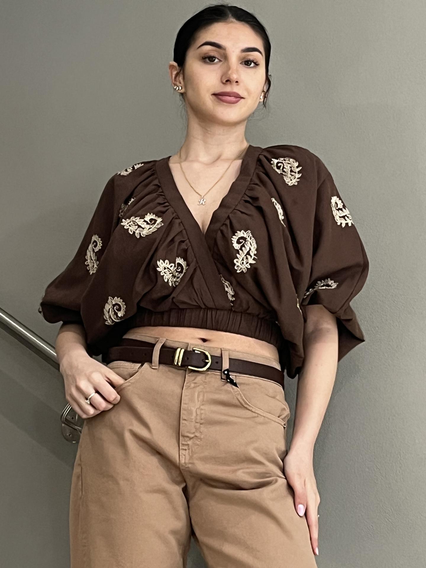 MAGLIA TWO-WAY BL25SAUR1 MARRONE