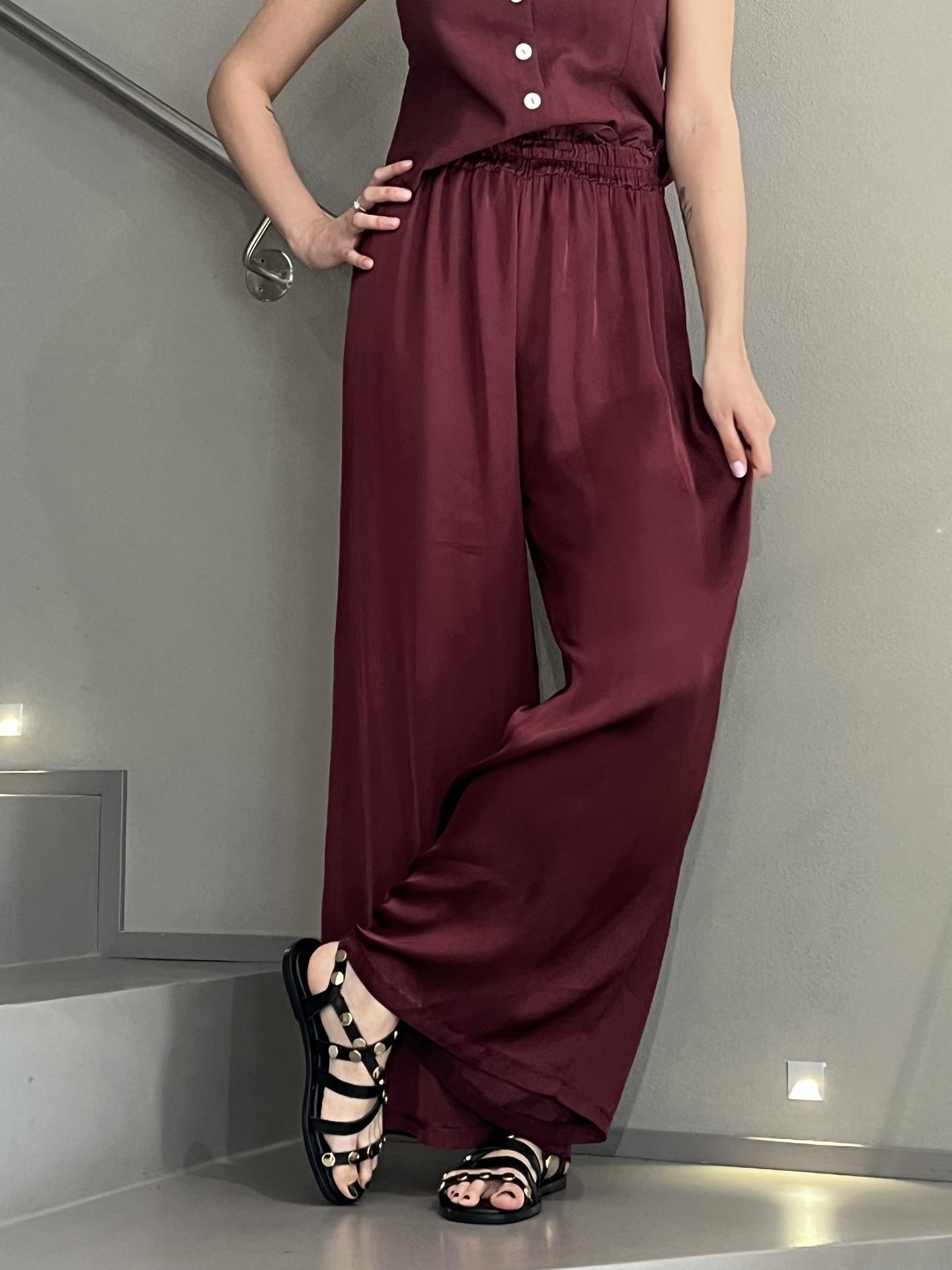 PANTALONE TENSIONE IN FIRENZE C191P05Q BORDEAUX