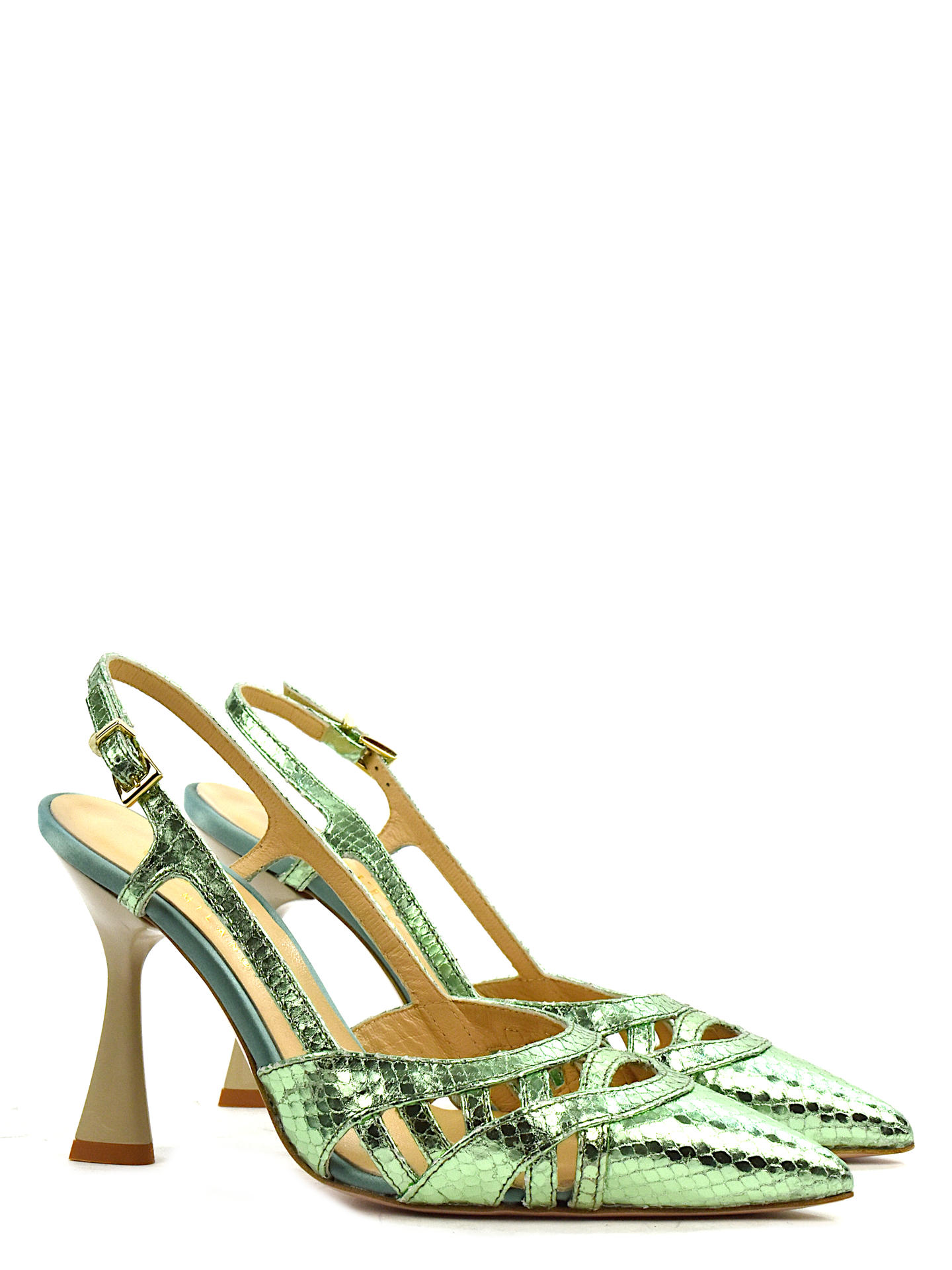 SANDALO ALTO COUTURE MILANO C519 VERDE