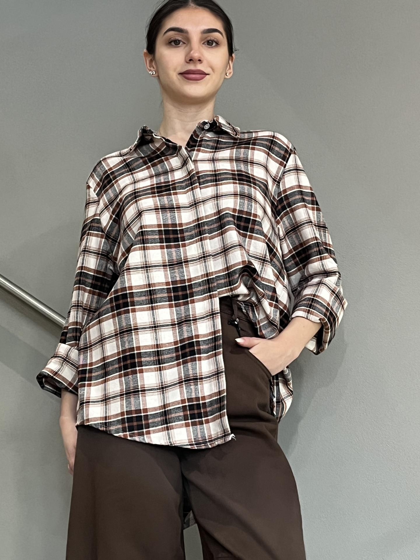 CAMICIA HAVEONE CJKP113 MARRONE