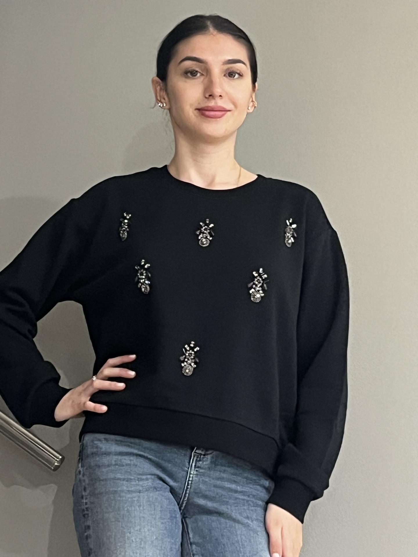 MAGLIA KOCCA CLEMENTINA NERO