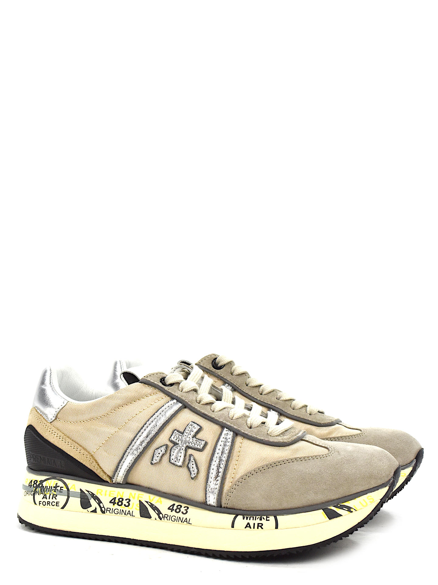 SNEAKERS PREMIATA CONNY6491 PLATINO