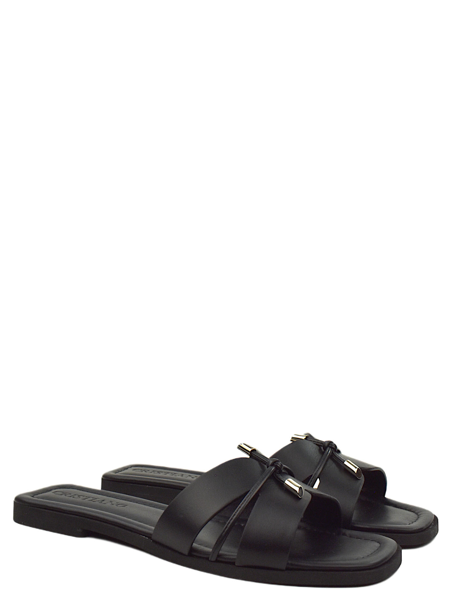SANDALO BASSO CRISTIANO CR01NL NERO
