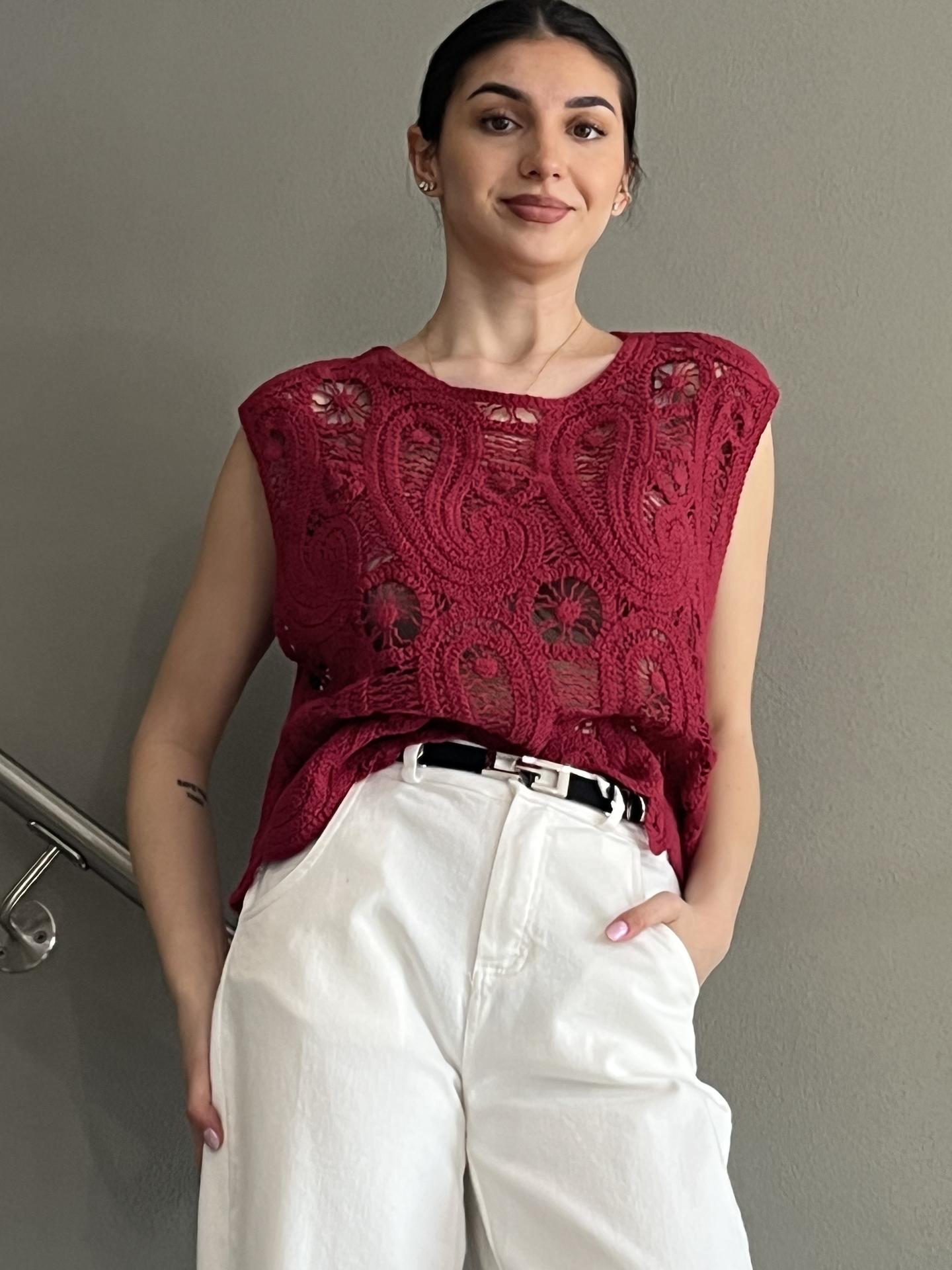 MAGLIA TENSIONE IN FIRENZE CT2470 BORDEAUX