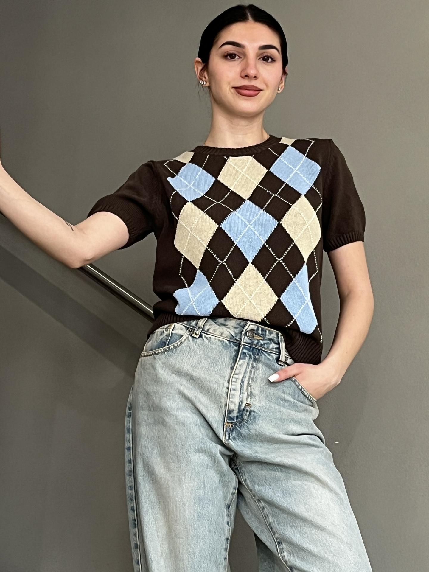 MAGLIA TENSIONE IN FIRENZE D75630 BEIGE