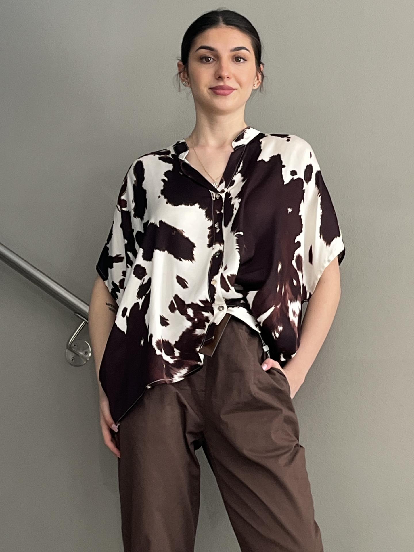 CAMICIA MOTEL D995C MARRONE