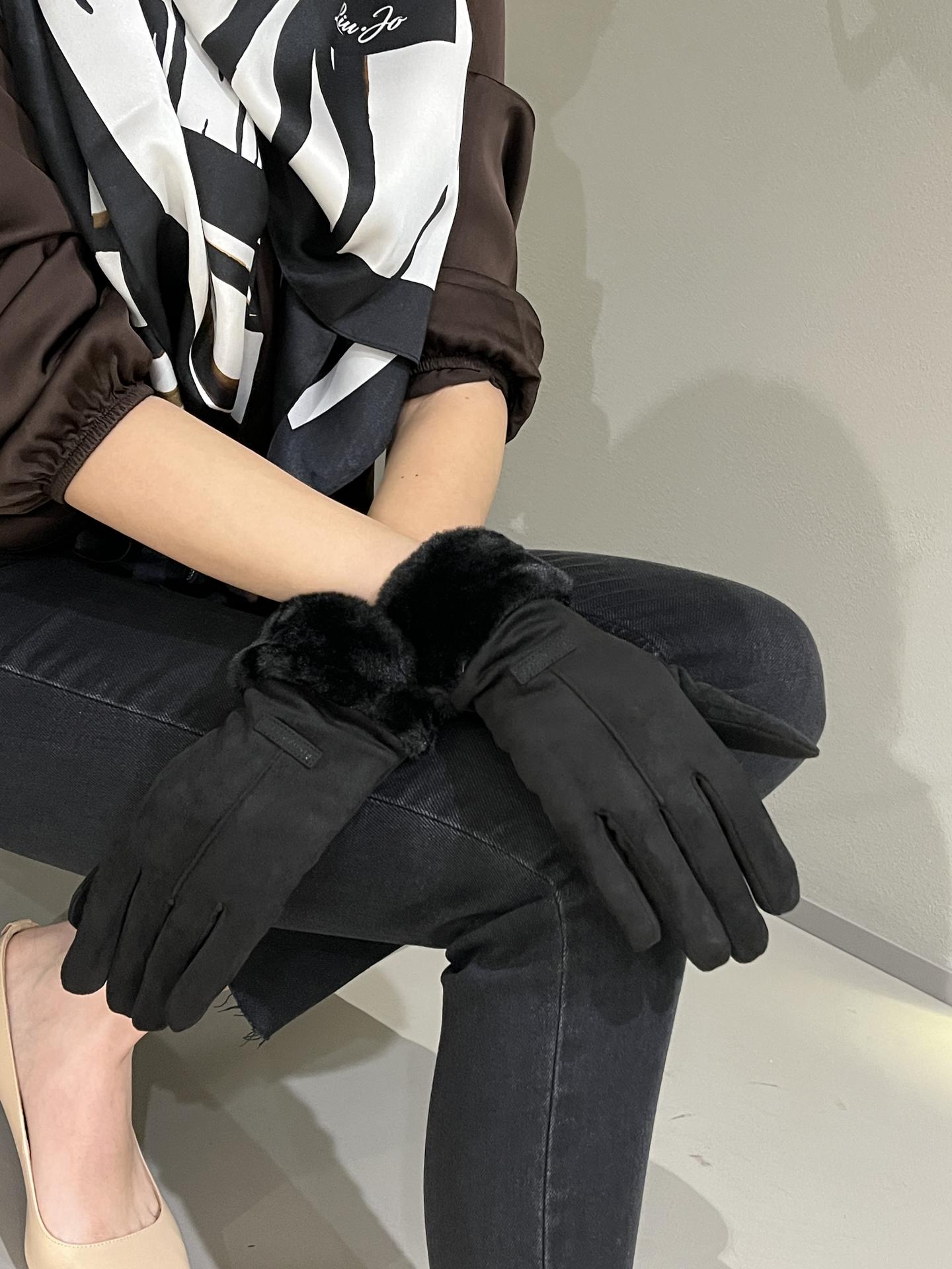 GUANTO RINO&PELLE DANZO NERO