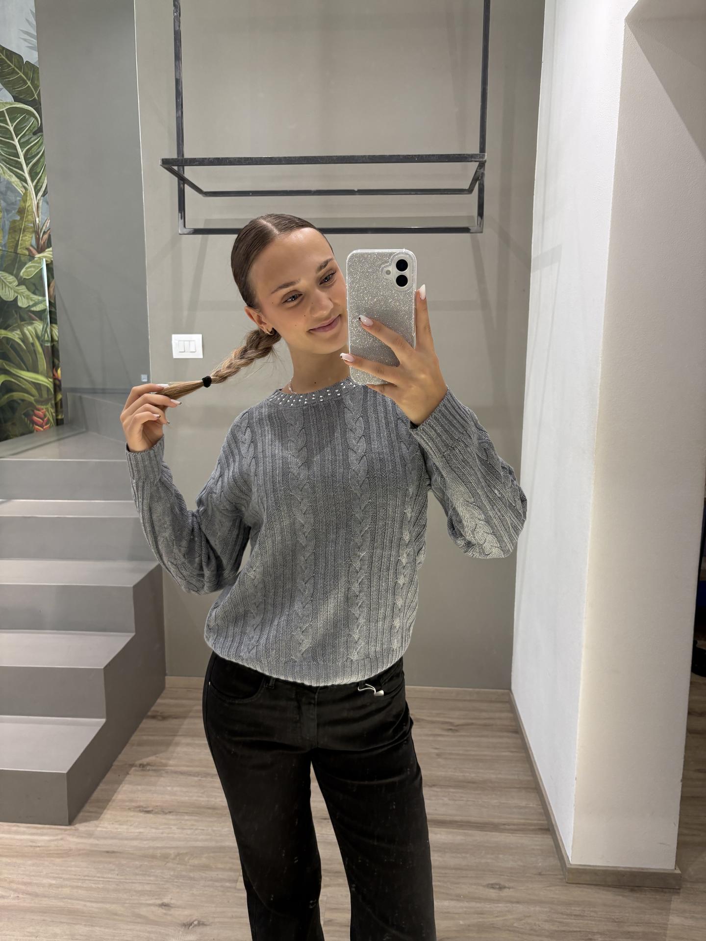 MAGLIA KOCCA DERIO GRIGIO