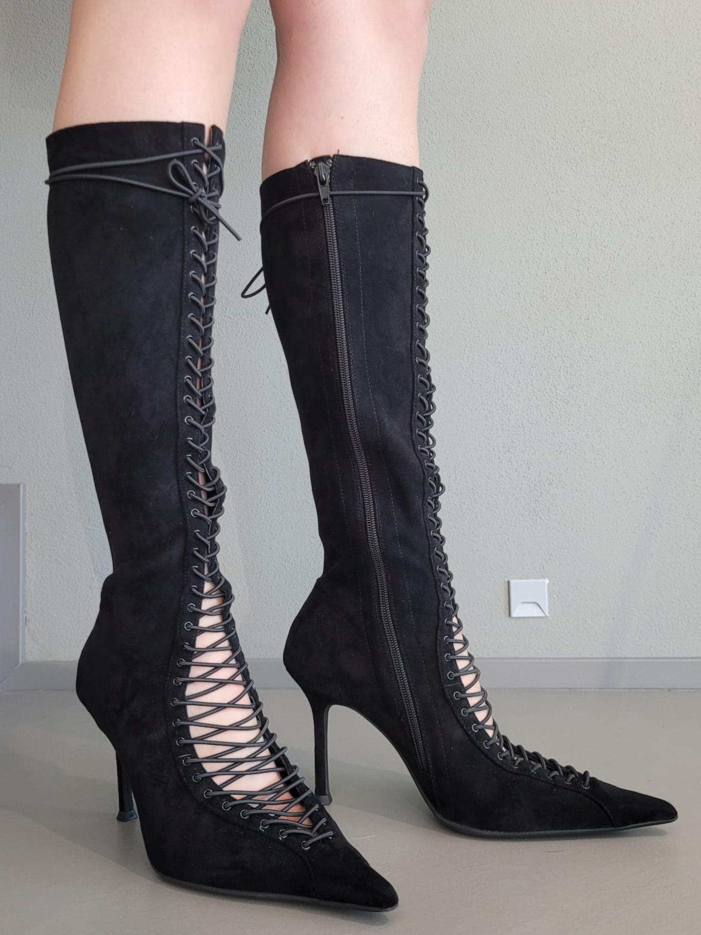 STIVALE ALTO JEFFREY CAMPBELL DISCLOSE NERO