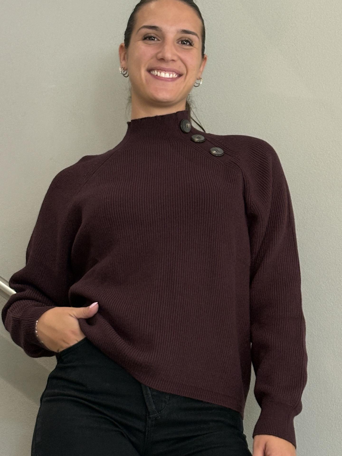 MAGLIA KOCCA ENRIQUETA BORDEAUX