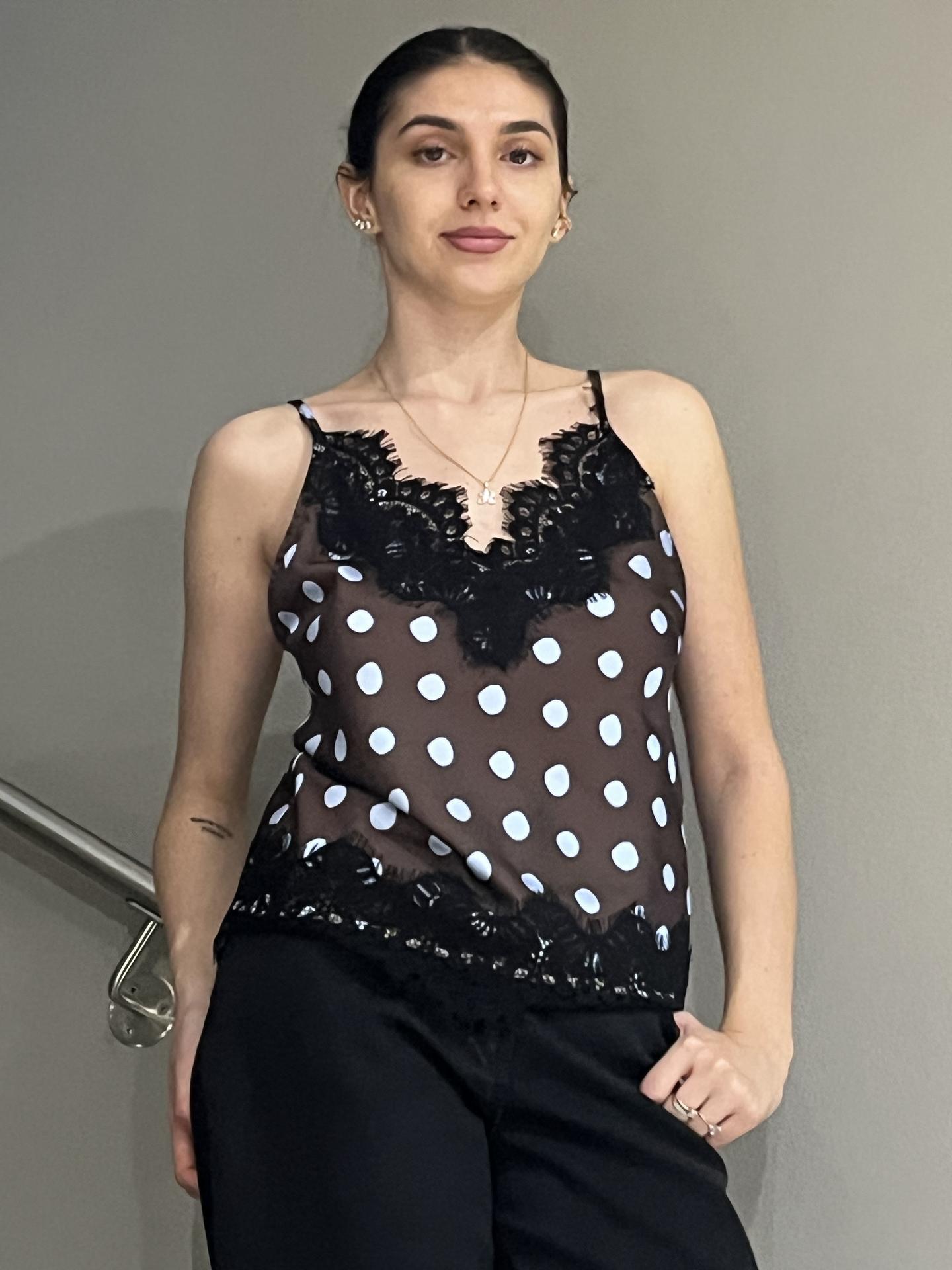 MAGLIA TENSIONE IN FIRENZE FW25004 MARRONE