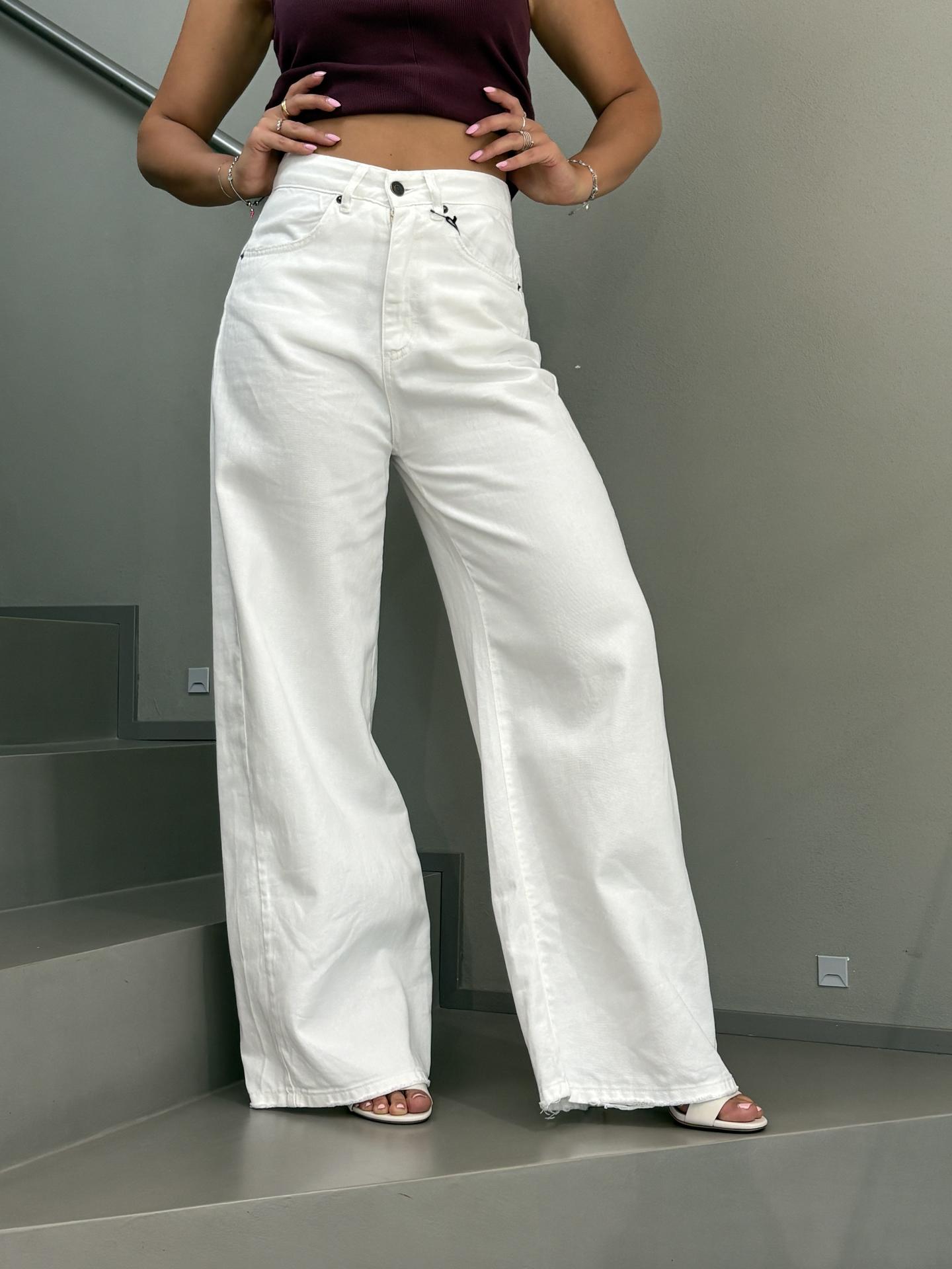 PANTALONE TENSIONE IN FIRENZE GIUSID BIANCO