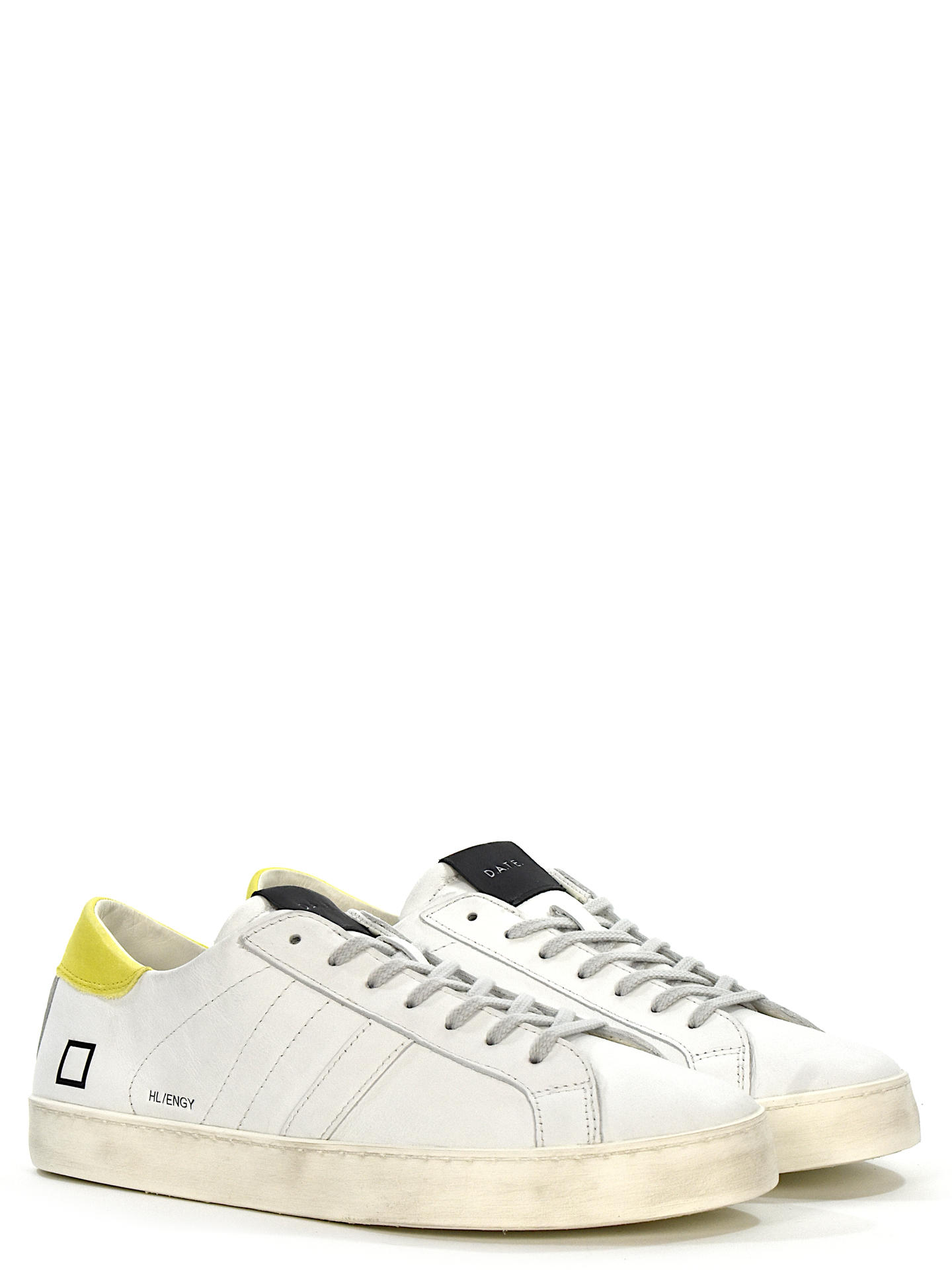 SNEAKERS D.A.T.E HLENHY BIANCO/GIALLO