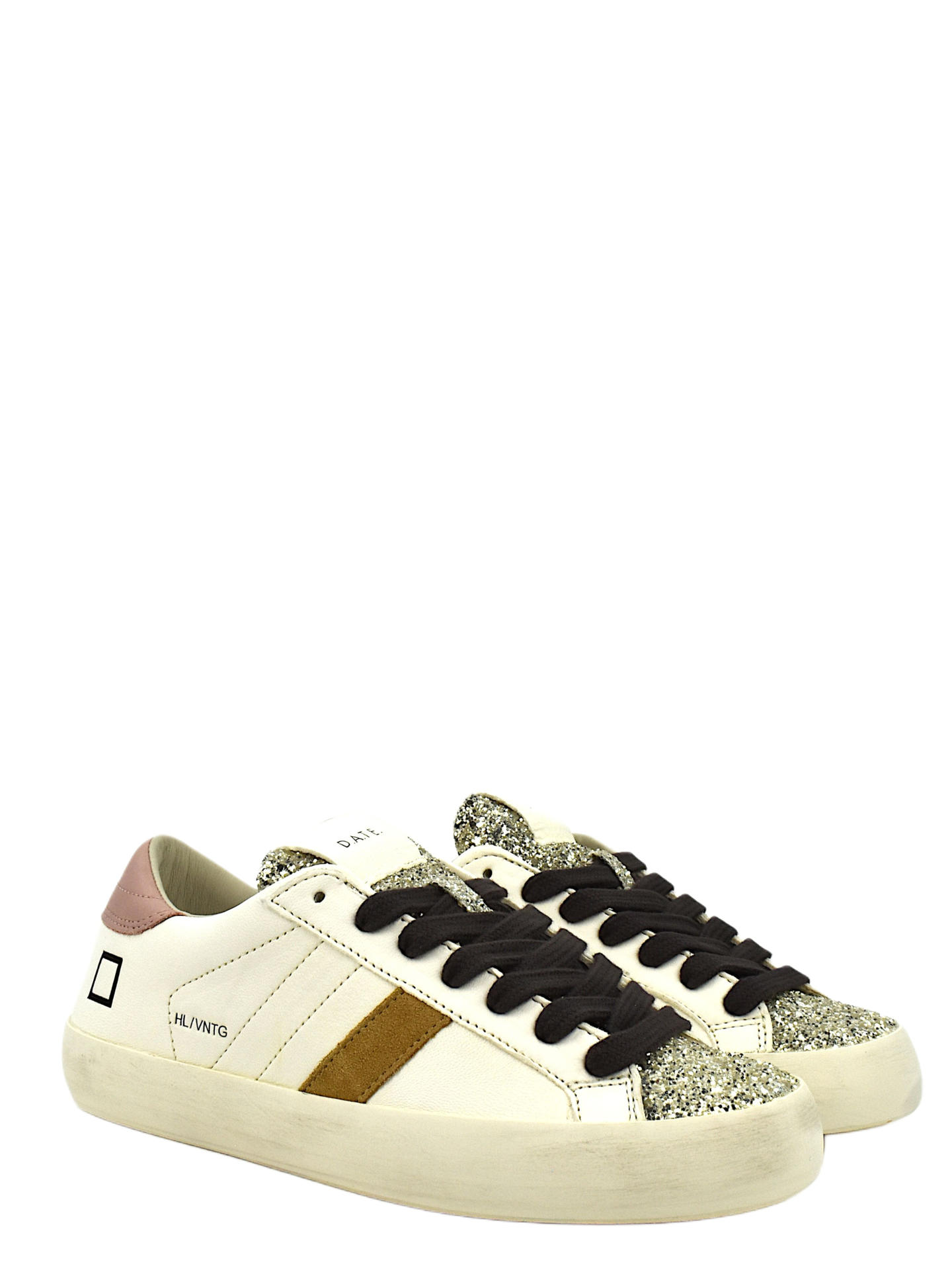 SNEAKERS D.A.T.E HLVNMP BIANCO/ROSA