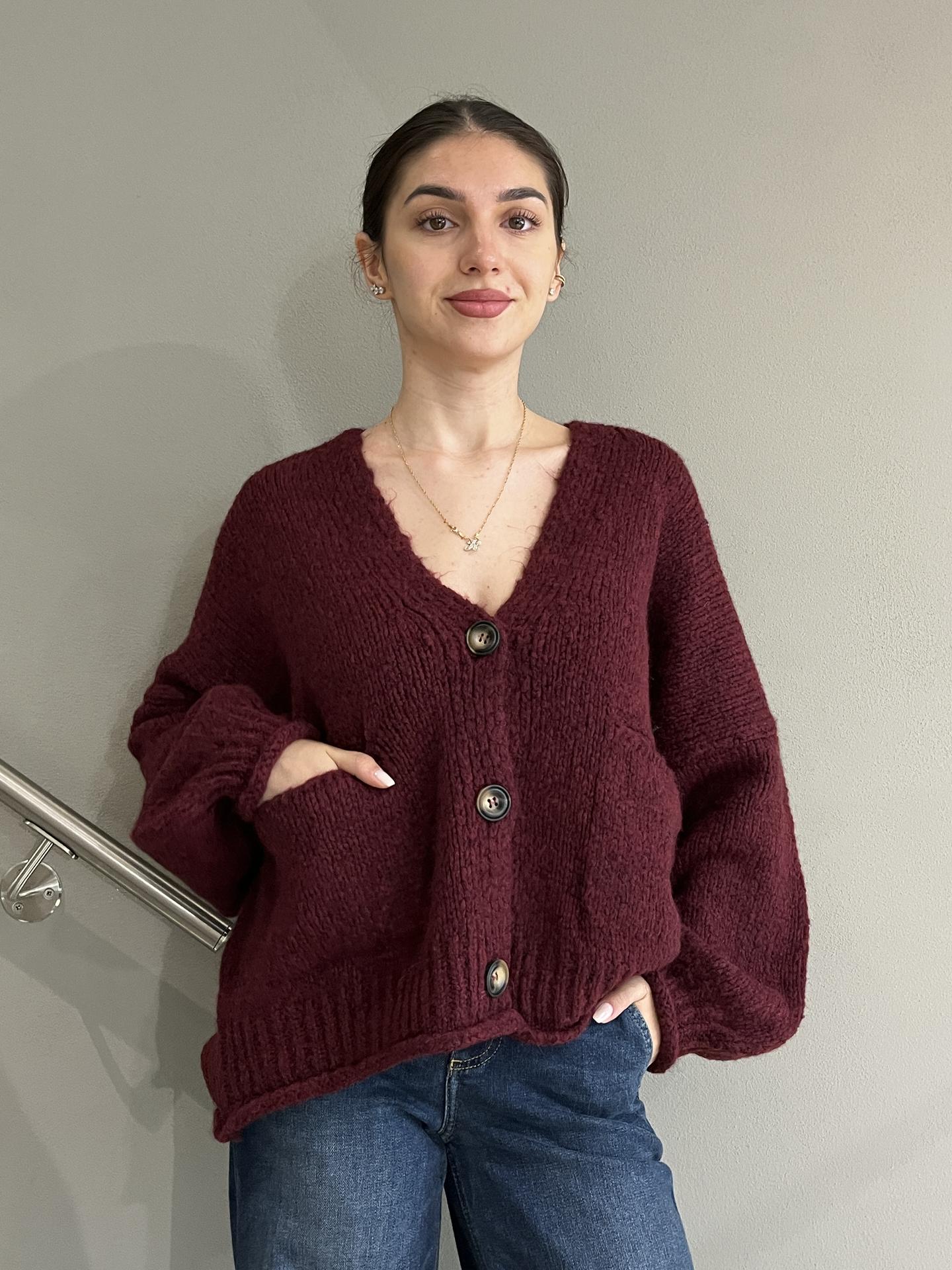 MAGLIA HAVEONE JITP020 BORDEAUX