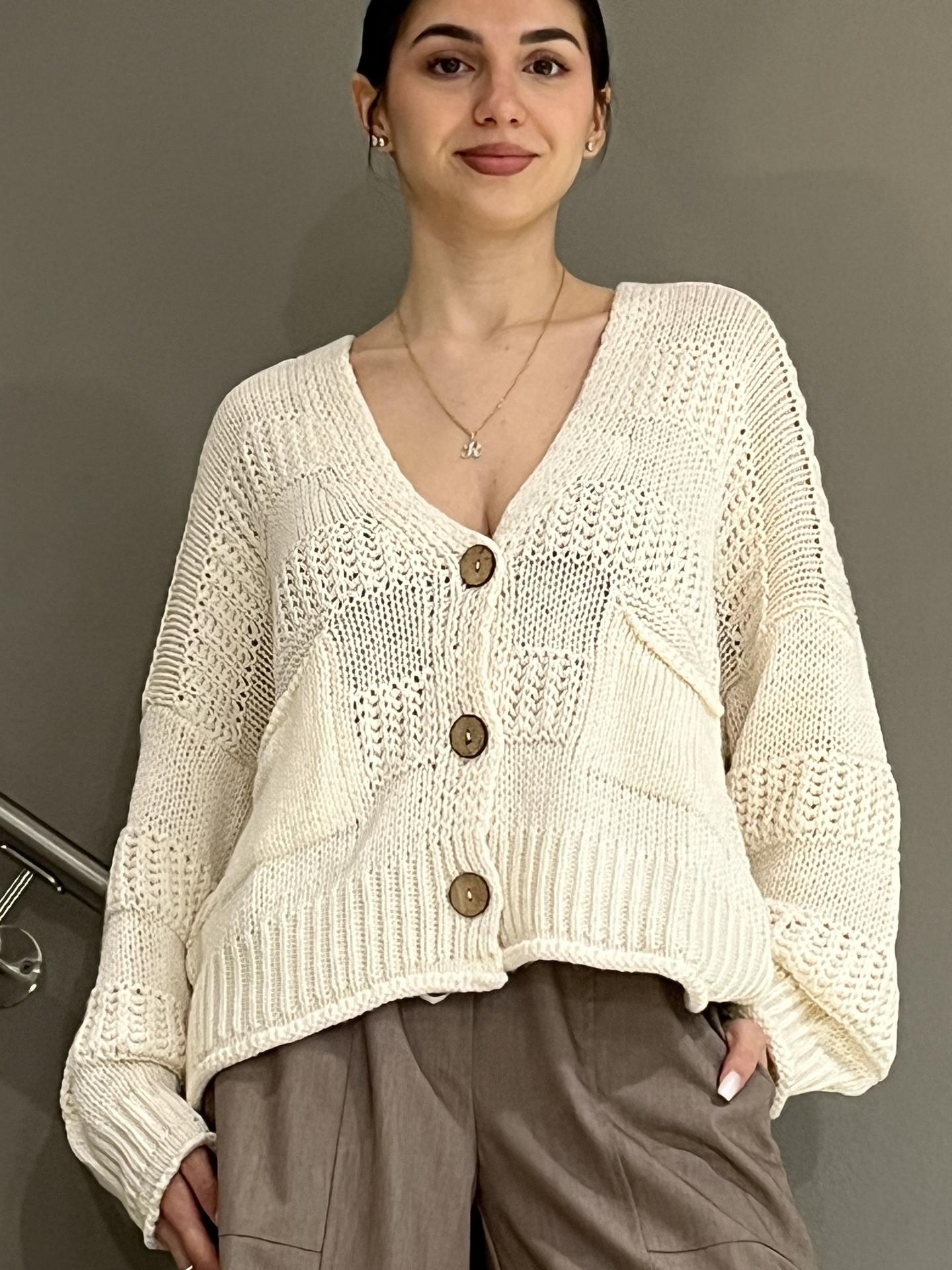 MAGLIA HAVEONE JITQ006 BEIGE