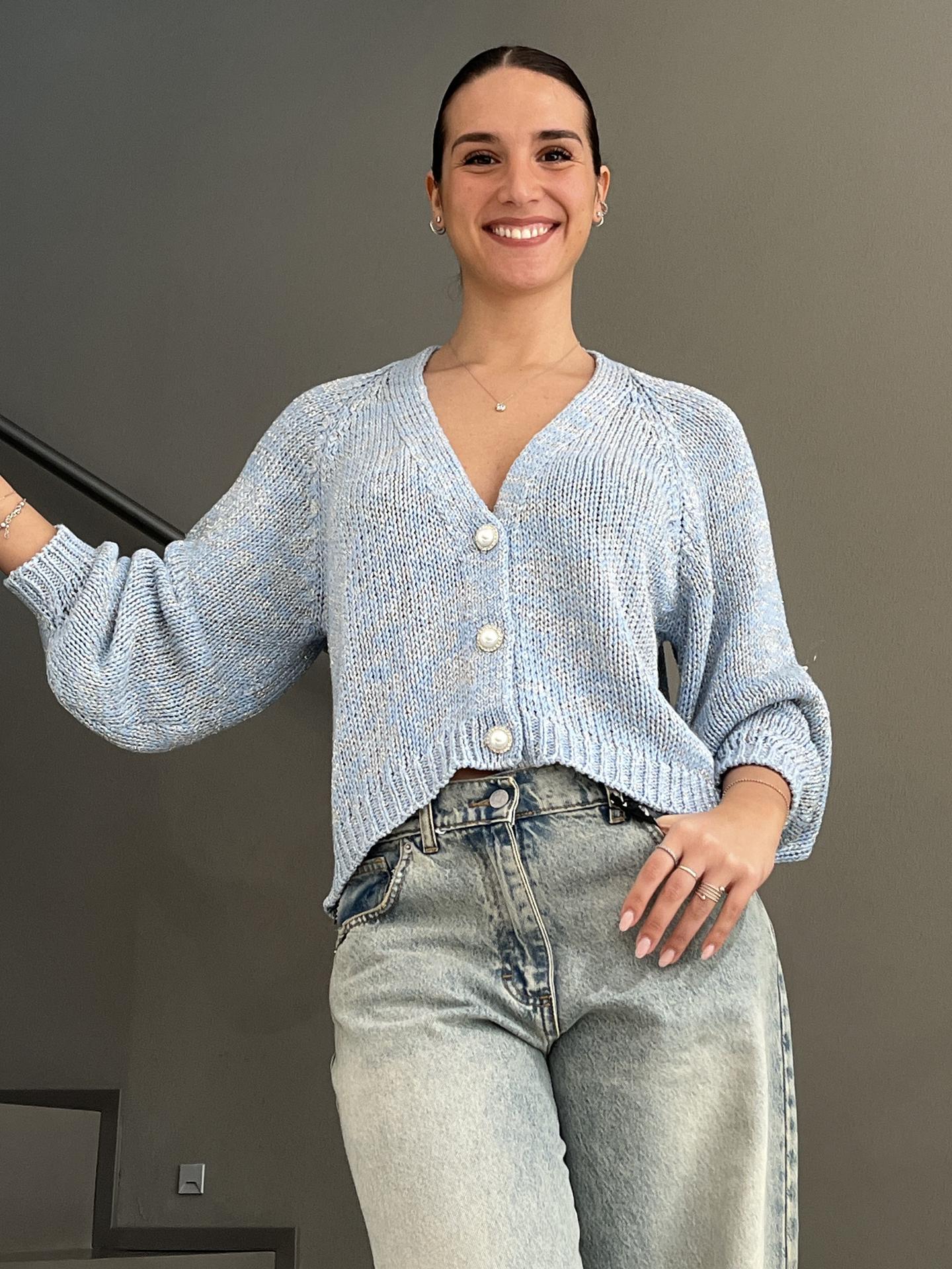 MAGLIA HAVEONE JITQ008 AZZURRO