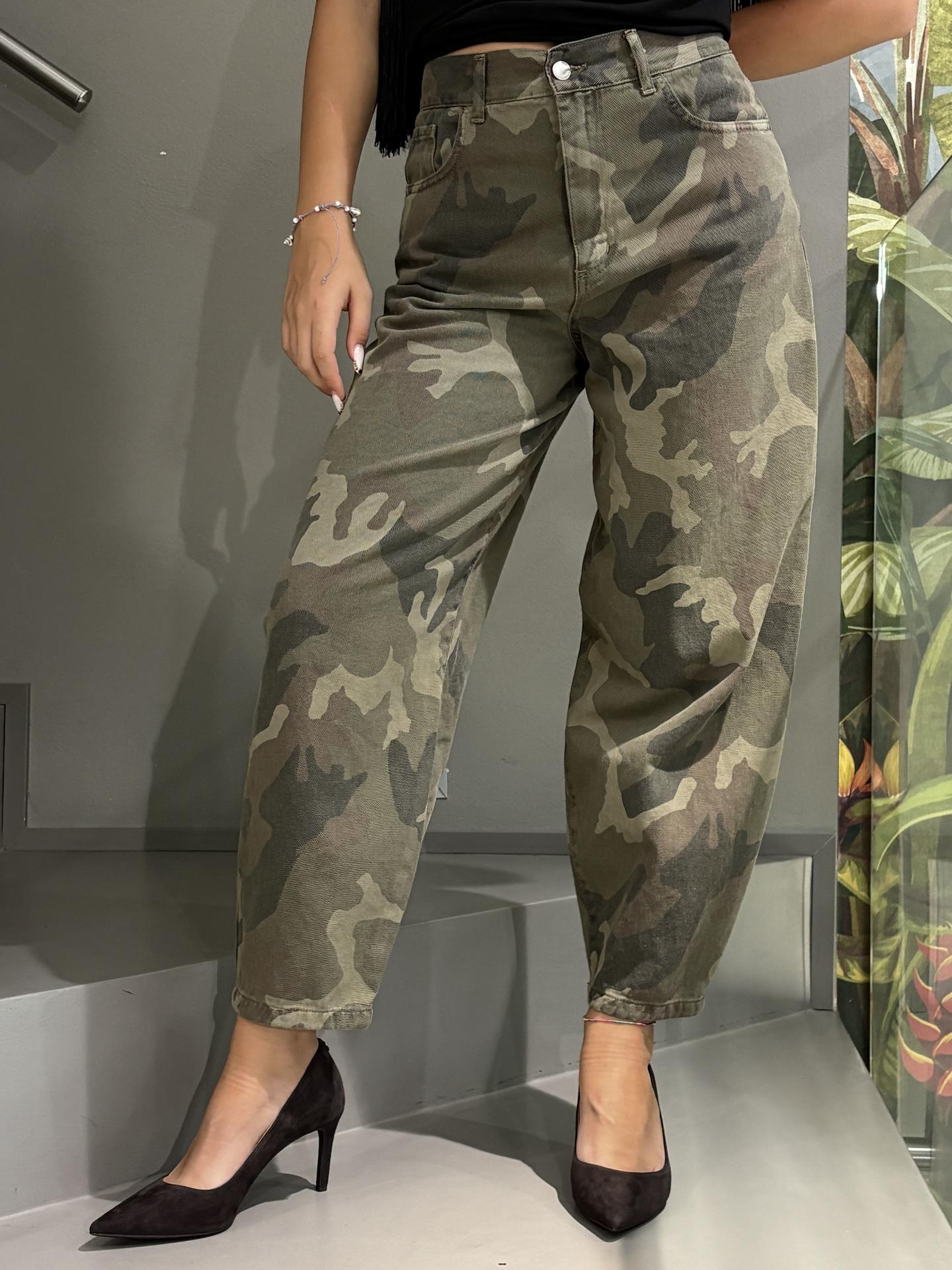 PANTALONE SUSY MIX JSUSY128 MILITARE