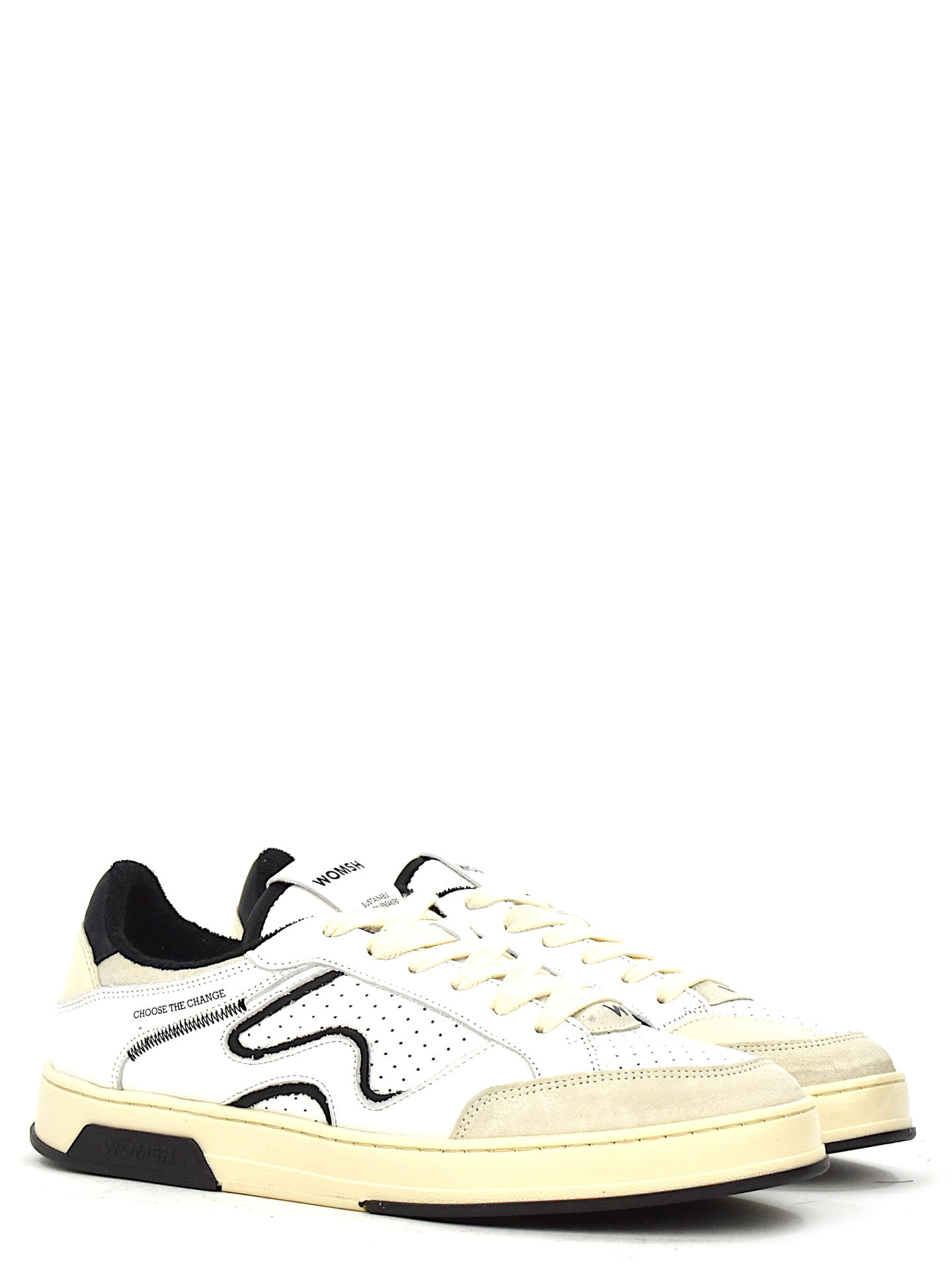 SNEAKERS WOMSH KA003 BIANCO/NERO