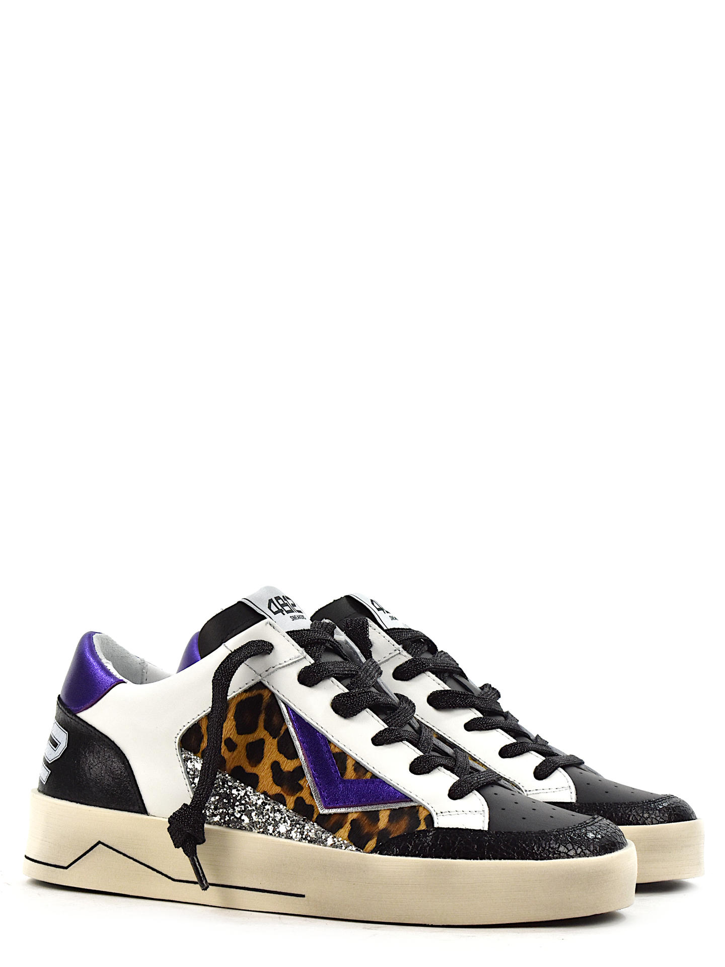 SNEAKERS 4B12 KYLED849 NERO/VIOLA