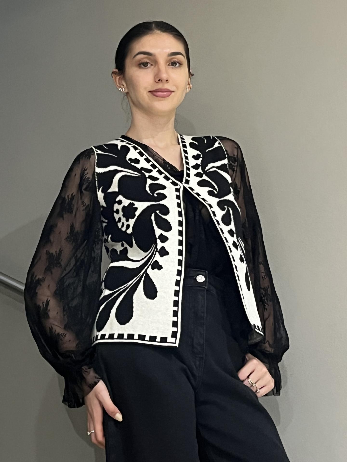 GIACCA HAVEONE LAYP012 BIANCO/NERO