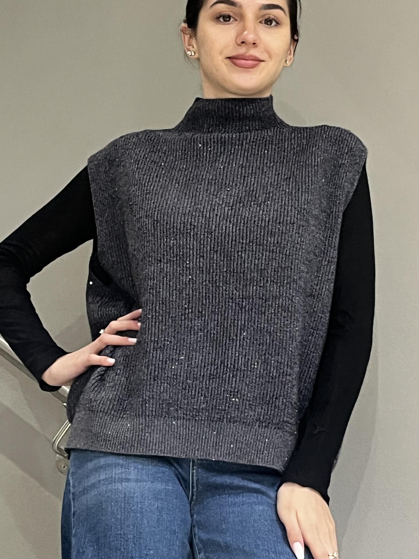 MAGLIA HAVEONE LNCP001 GRIGIO