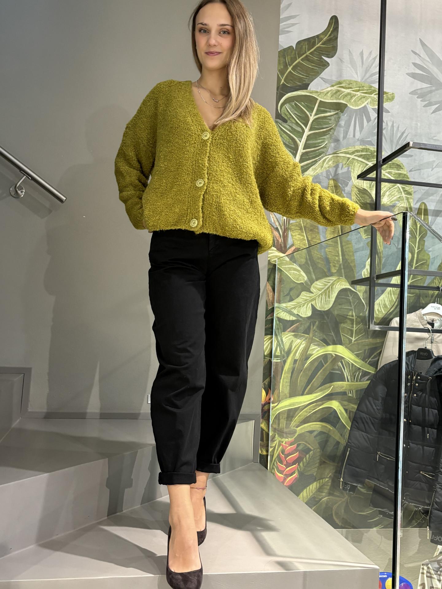 CARDIGAN SUSY MIX M194 VERDE