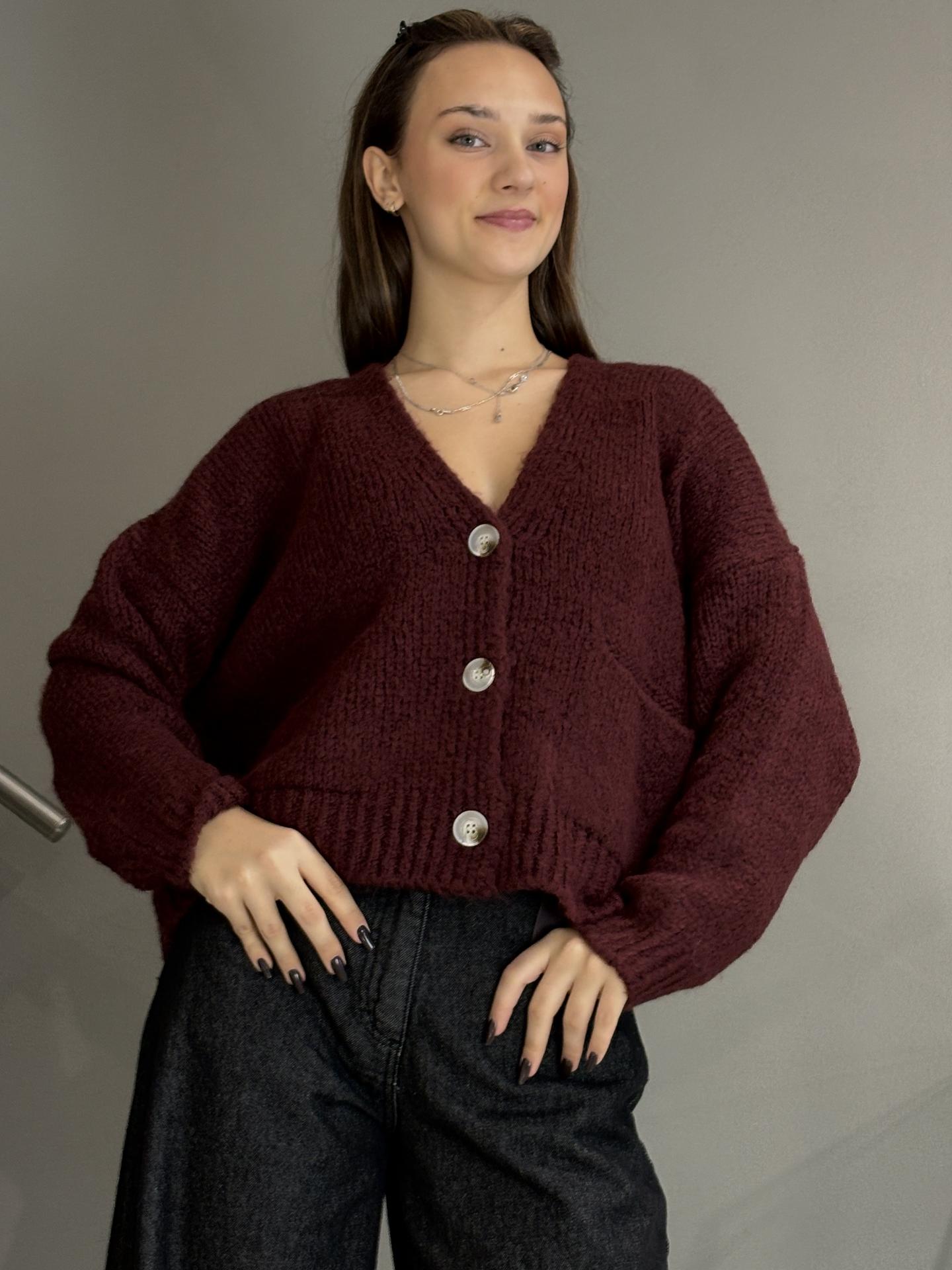MAGLIA SUSY MIX M212 BORDEAUX