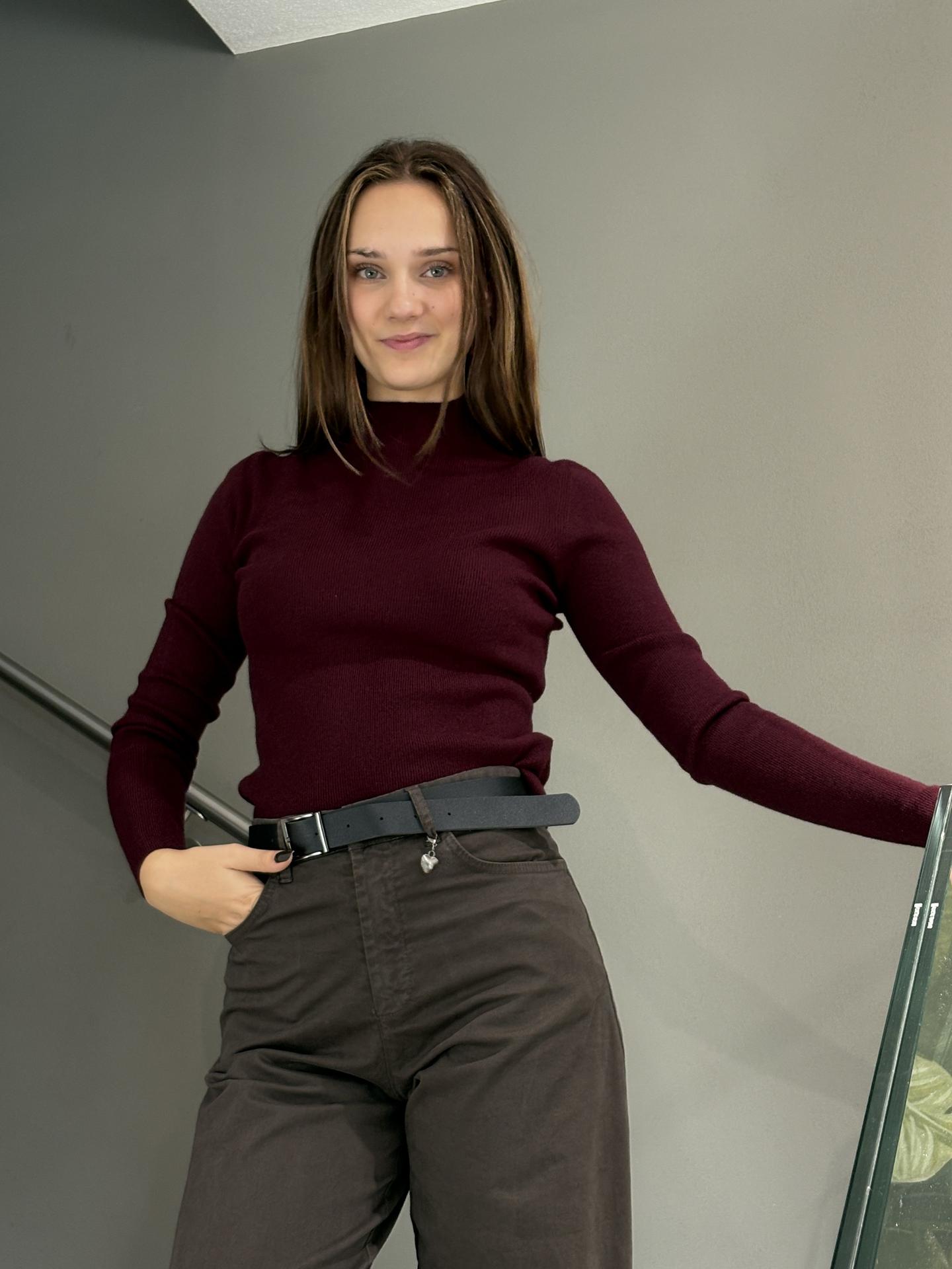 MAGLIA SUSY MIX M226 BORDEAUX