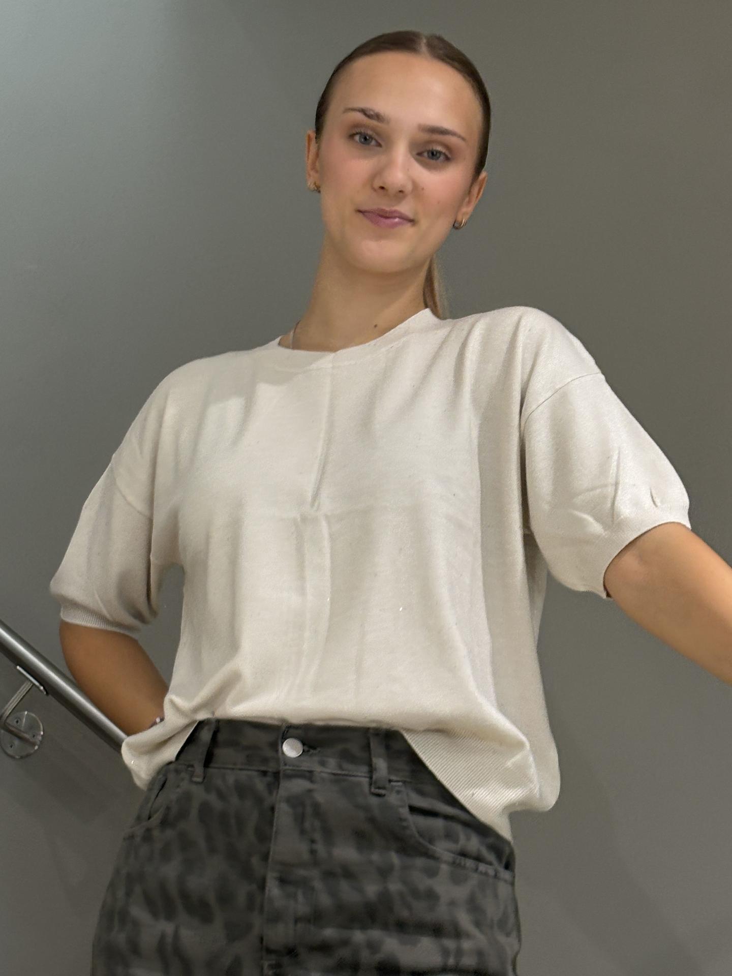 MAGLIA SUSY MIX M243 BEIGE