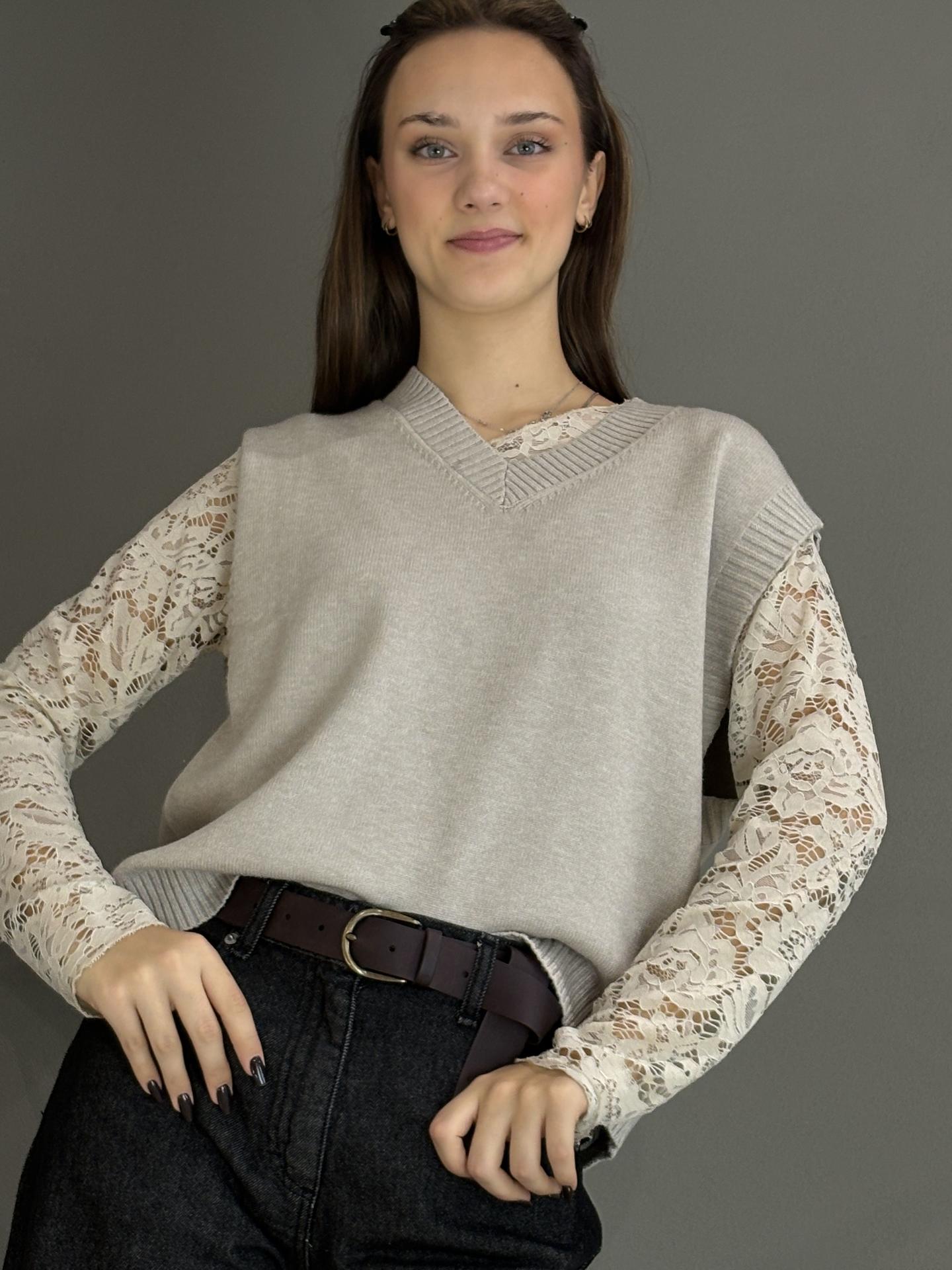 MAGLIA SUSY MIX M313 BEIGE