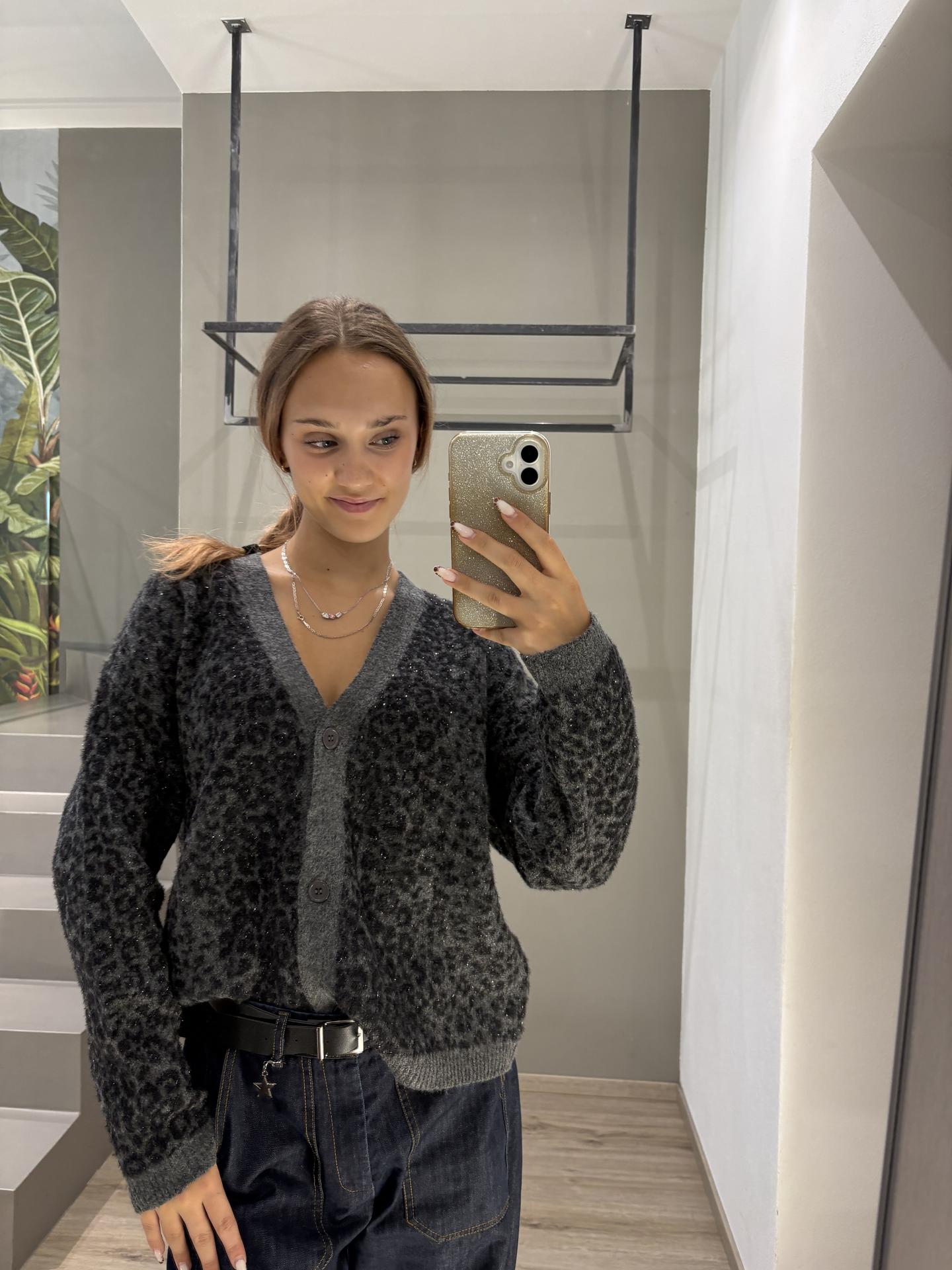 MAGLIA SUSY MIX M324 GRIGIO