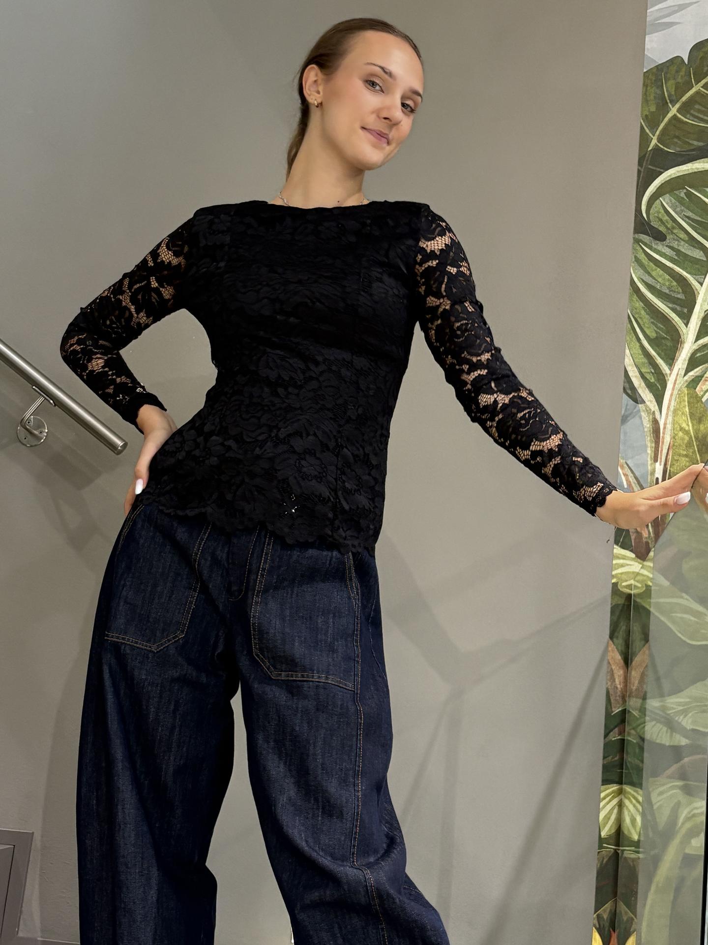MAGLIA SUSY MIX MA4164MC117 NERO