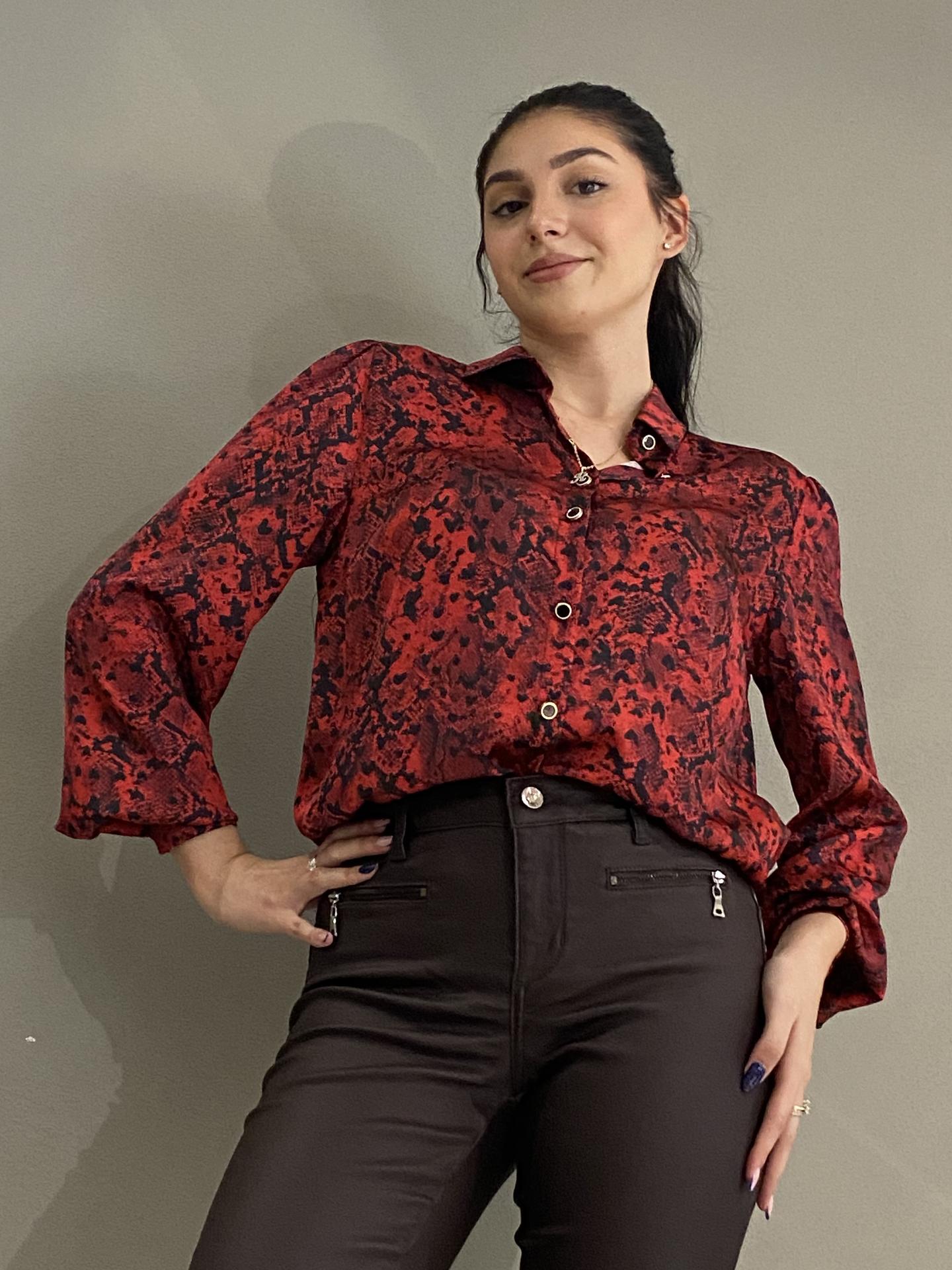 CAMICIA LIU.JO WEAR MF3331 ROSSO