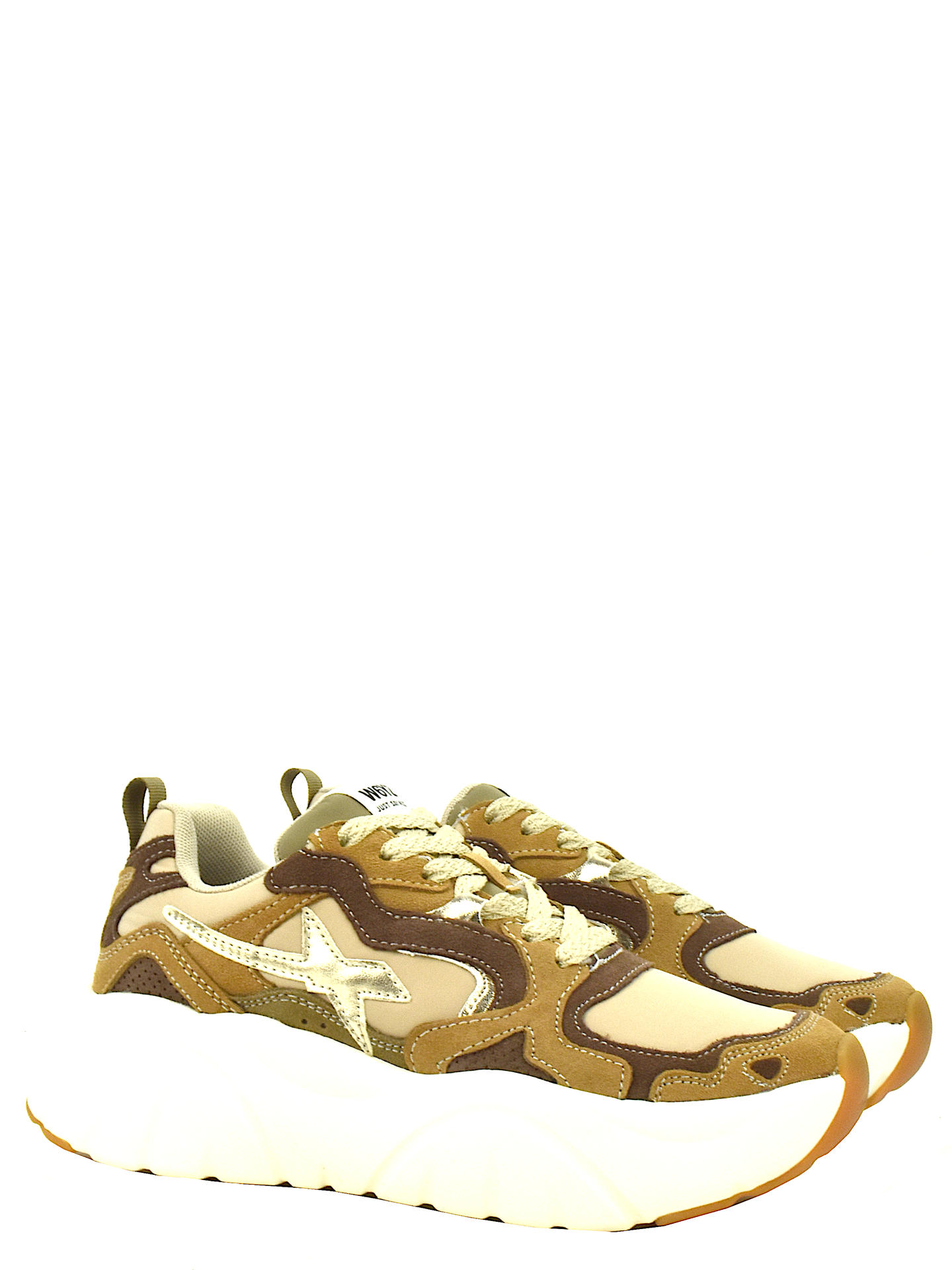 SNEAKERS W6YZ MIAW MARRONE/BEIGE