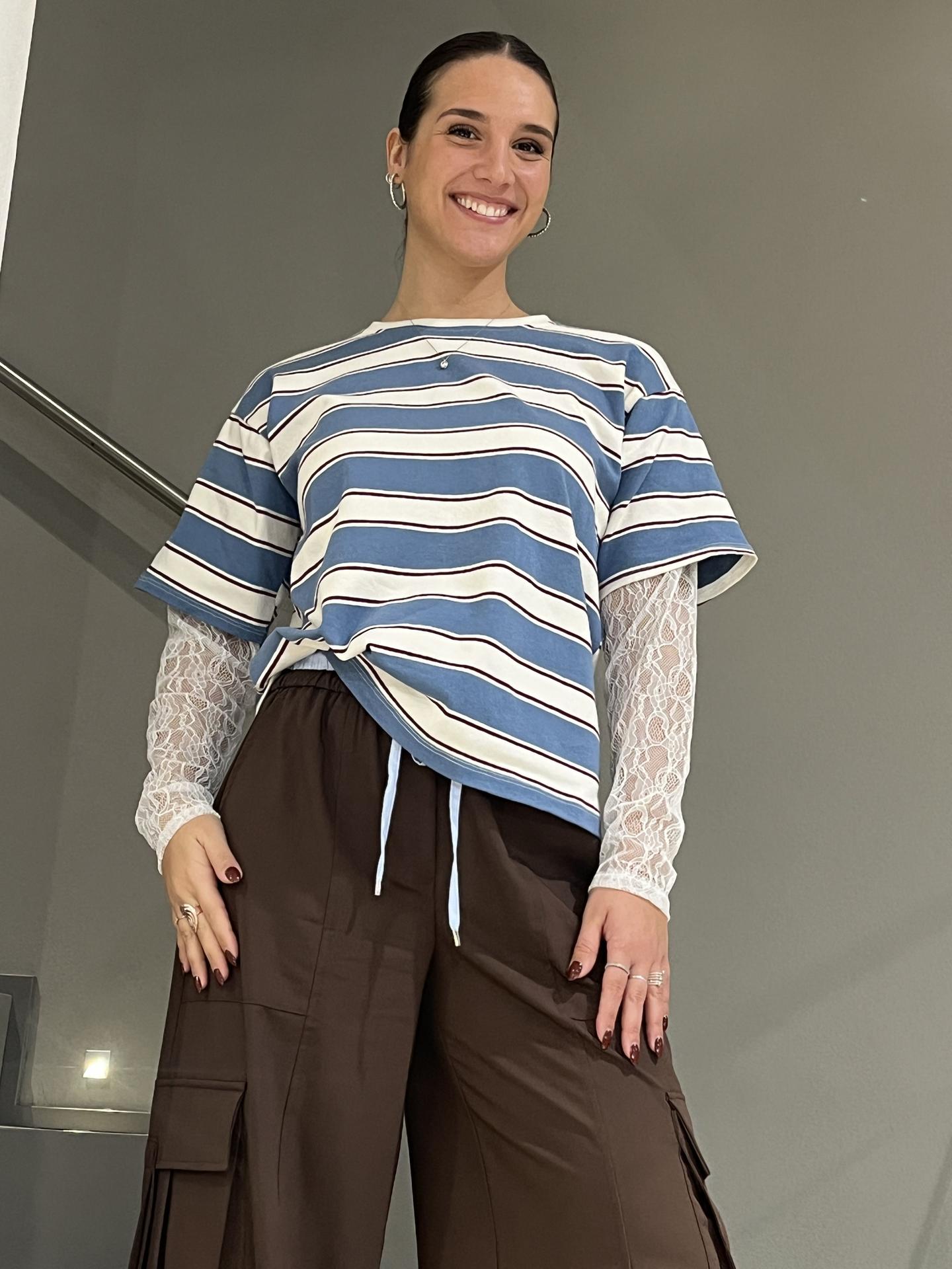 MAGLIA HAVEONE MJKQ100 AZZURRO