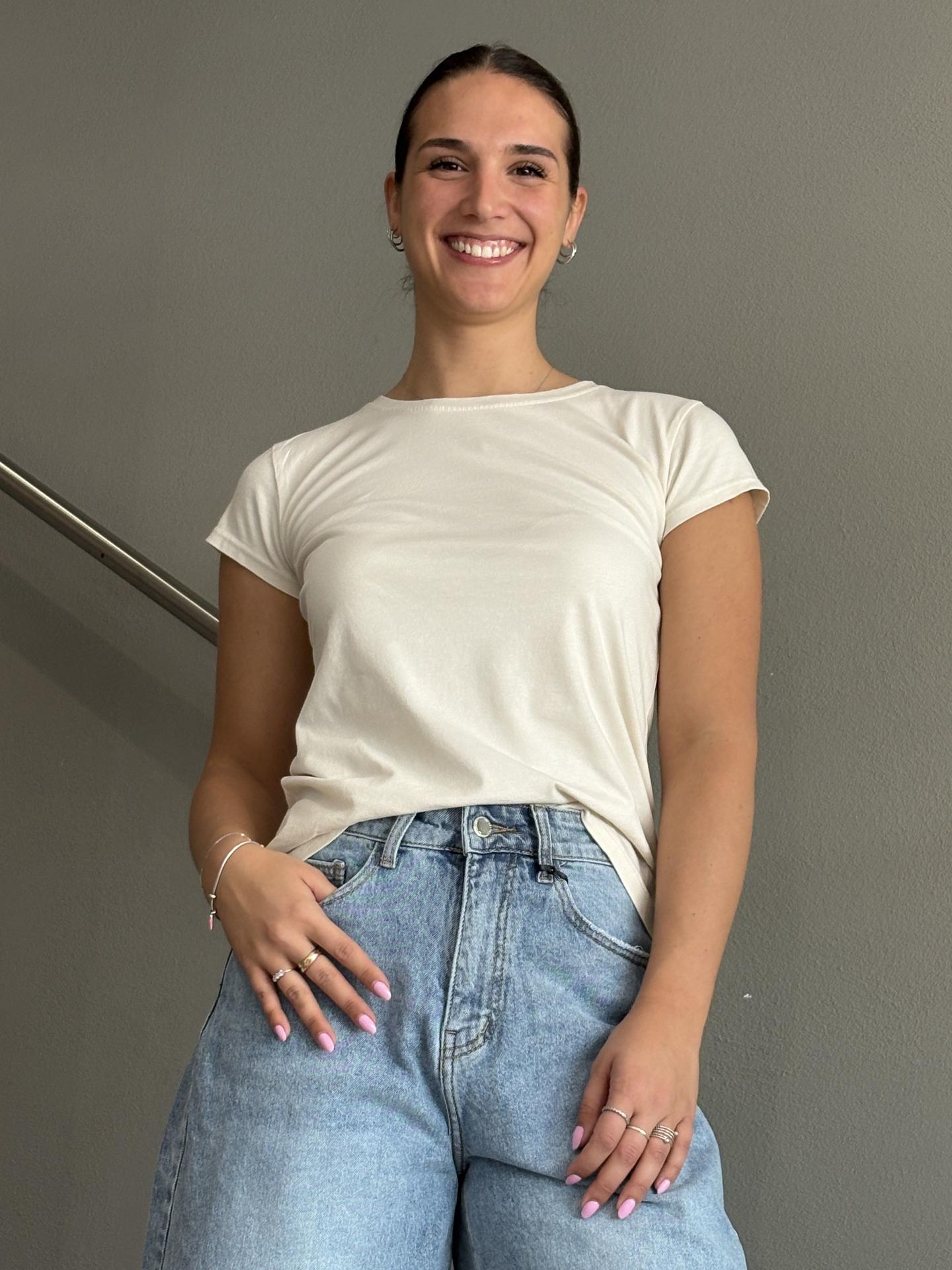 T-SHIRT HAVEONE MJSQ019 BEIGE