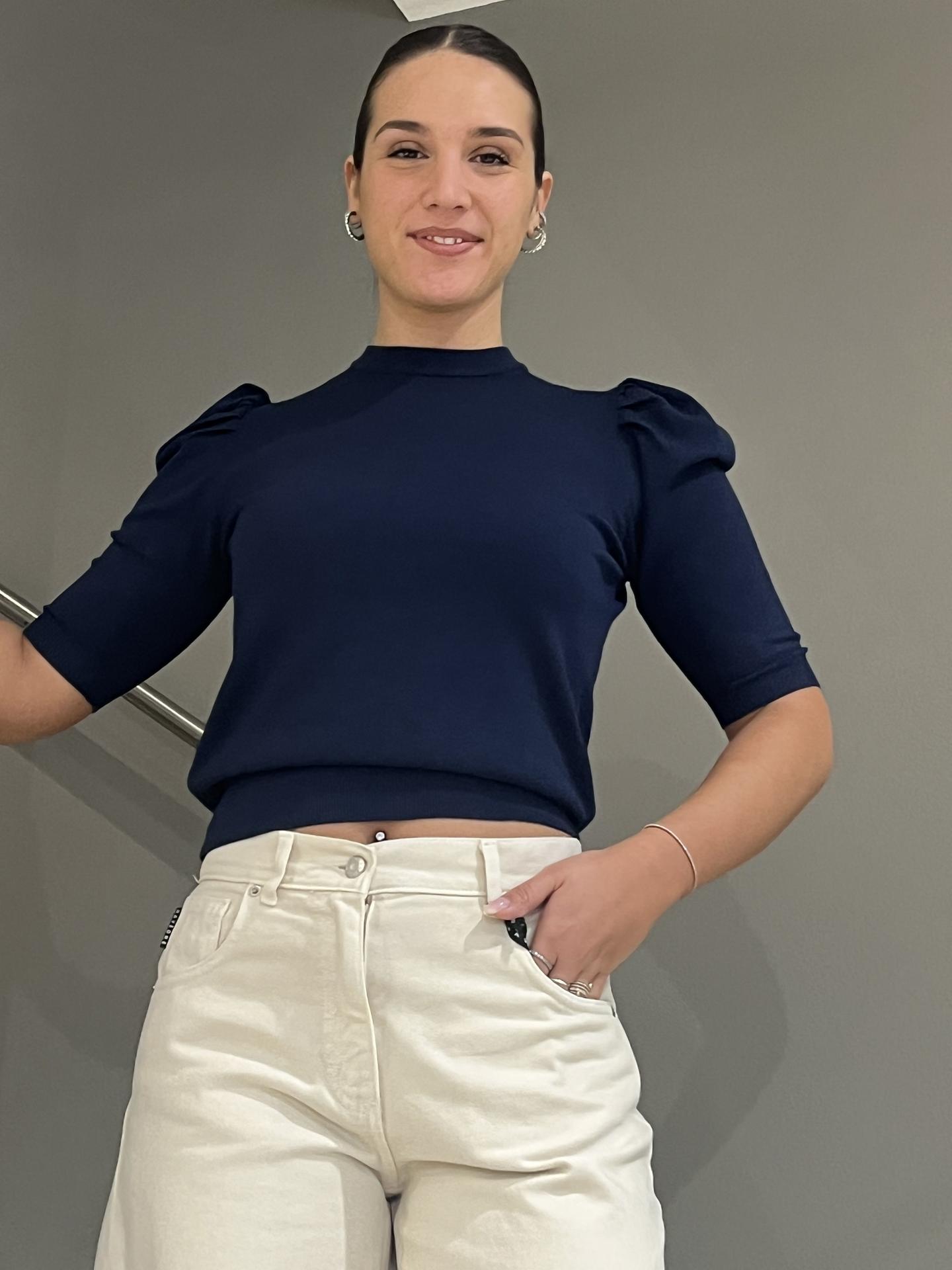 MAGLIA HAVEONE MNCP447 BLUE