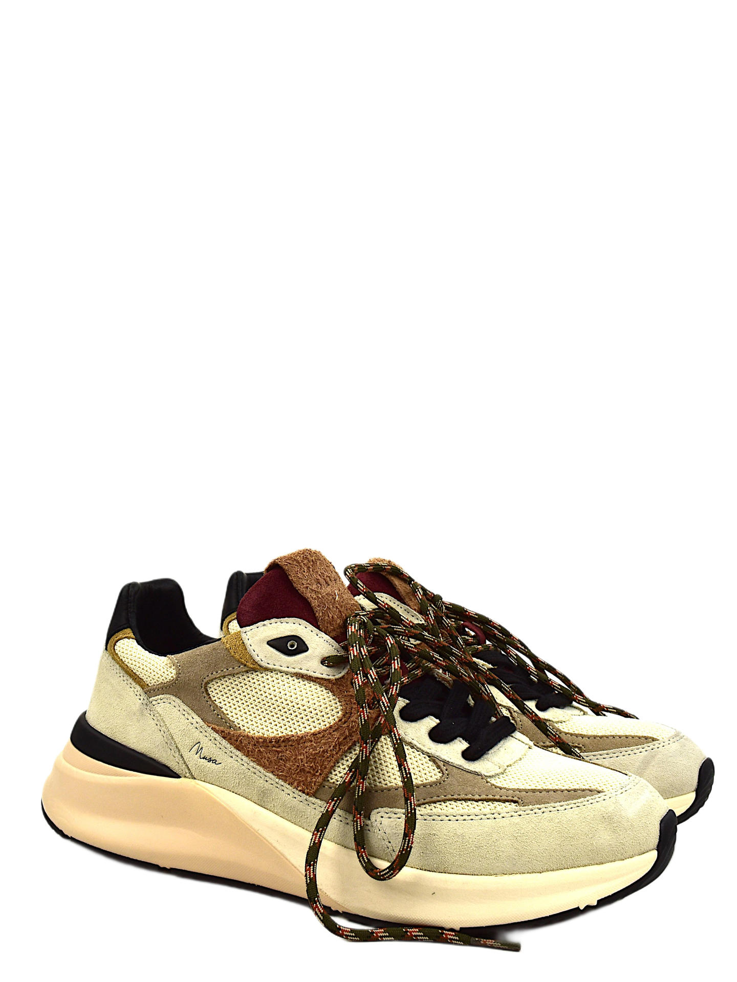 SNEAKERS D.A.T.E MSCOIV BIANCO/MARRONE