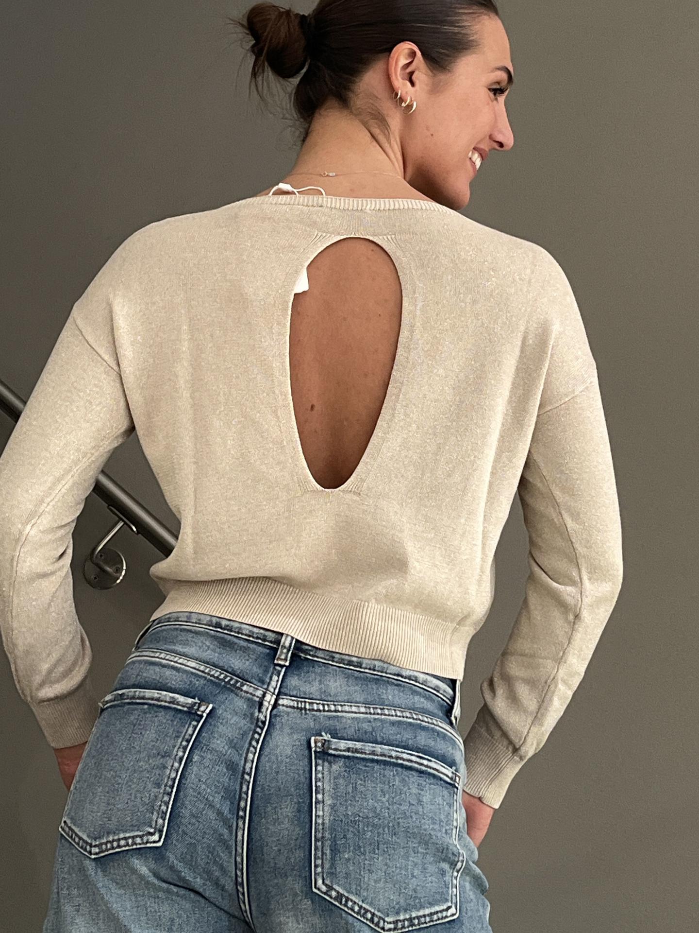 MAGLIA MOTEL N2661L BEIGE