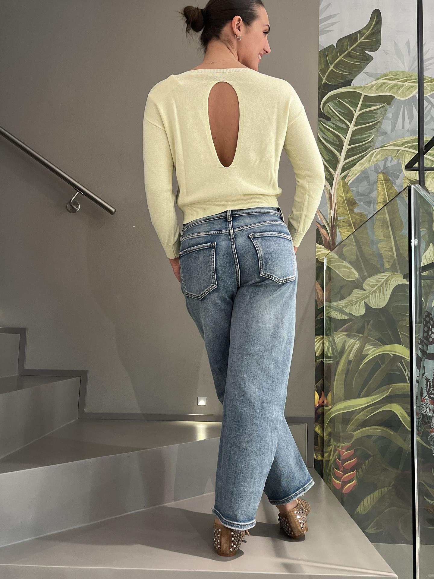 MAGLIA MOTEL N2661L GIALLO