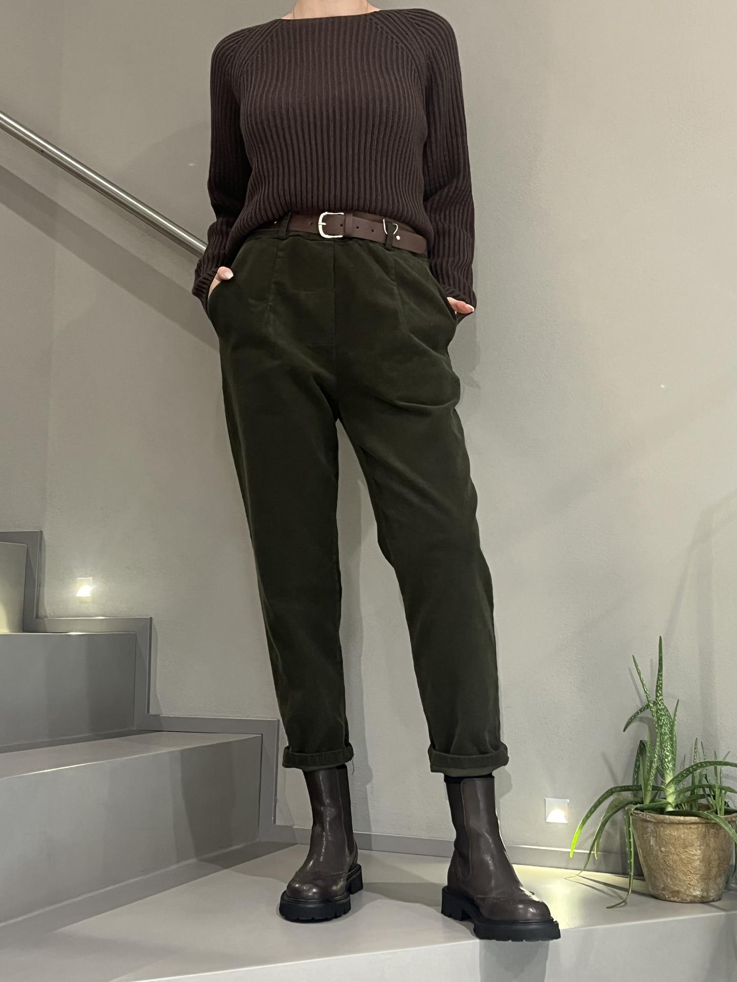 PANTALONE MOTEL PA3825I25 MILITARE